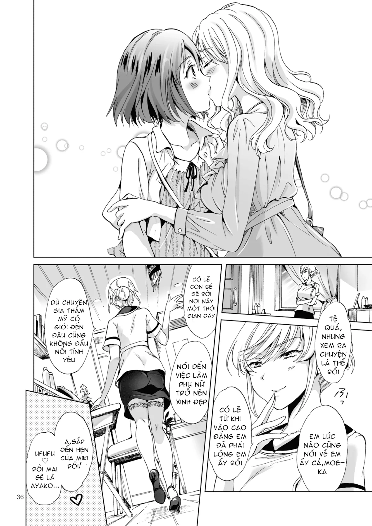 HentaiVN.net - Ảnh 35 - Tuyển tập Yuri Oneshot - Chap 87: Yuri Secret Salon,Friends Course
