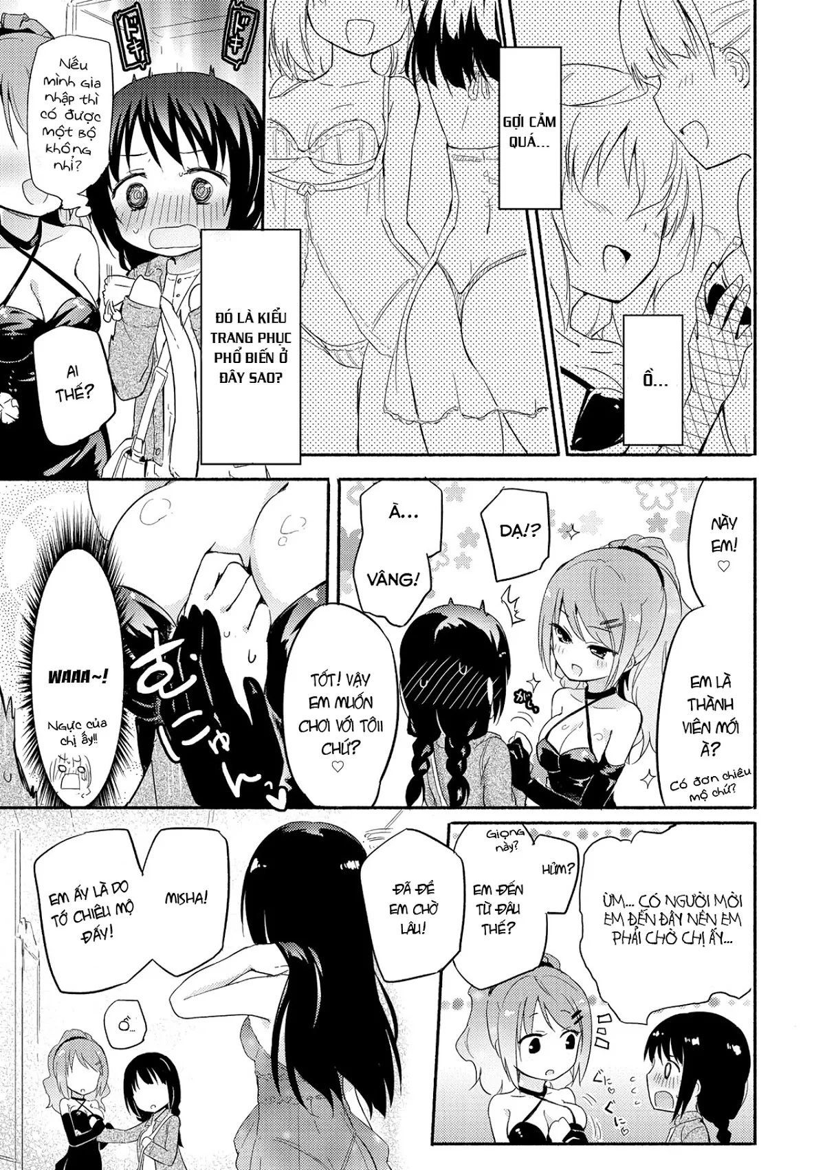 HentaiVN.net - Ảnh 4 - Tuyển tập Yuri Oneshot - Chap 94: The Momoyuri Academy Secret Soapland Club