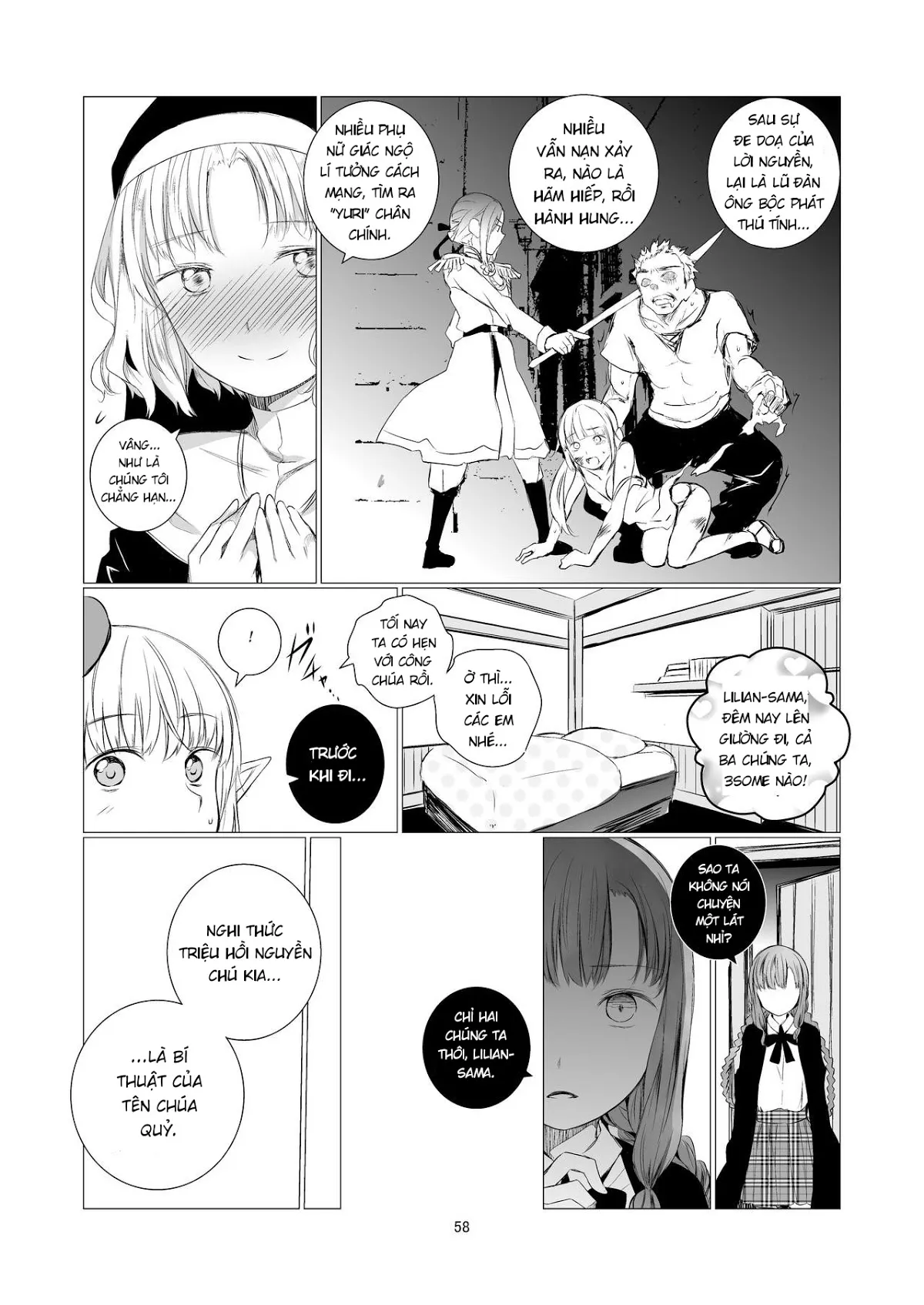 HentaiVN.net - Ảnh 57 - Tuyển tập Yuri Oneshot - Chap 113: Yuri Isekai (Mặn)