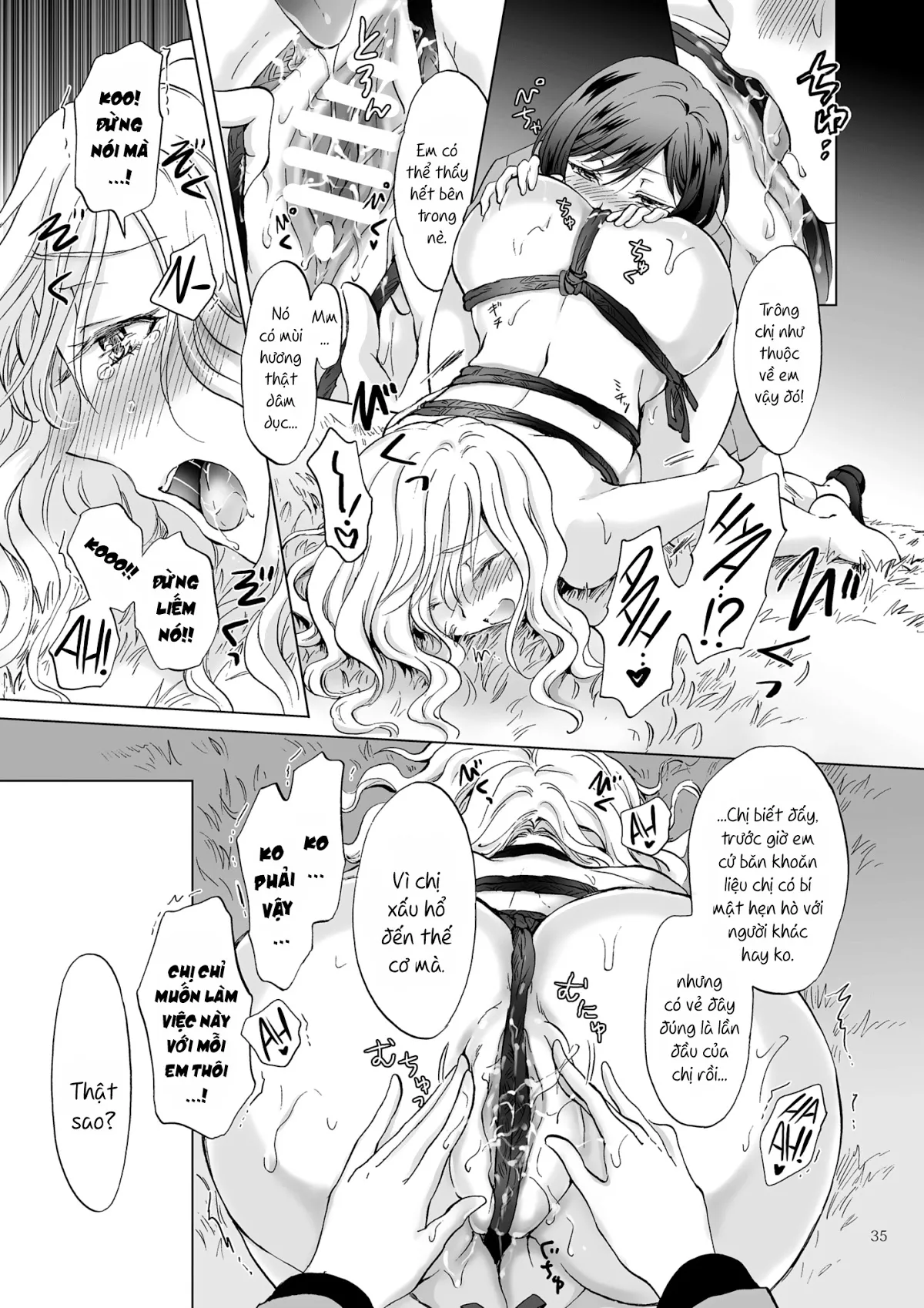 HentaiVN.net - Ảnh 34 - Tuyển tập Yuri Oneshot - Chap 125: Kinbaku Date ~Toshishita Kanojo ni Shibararete~