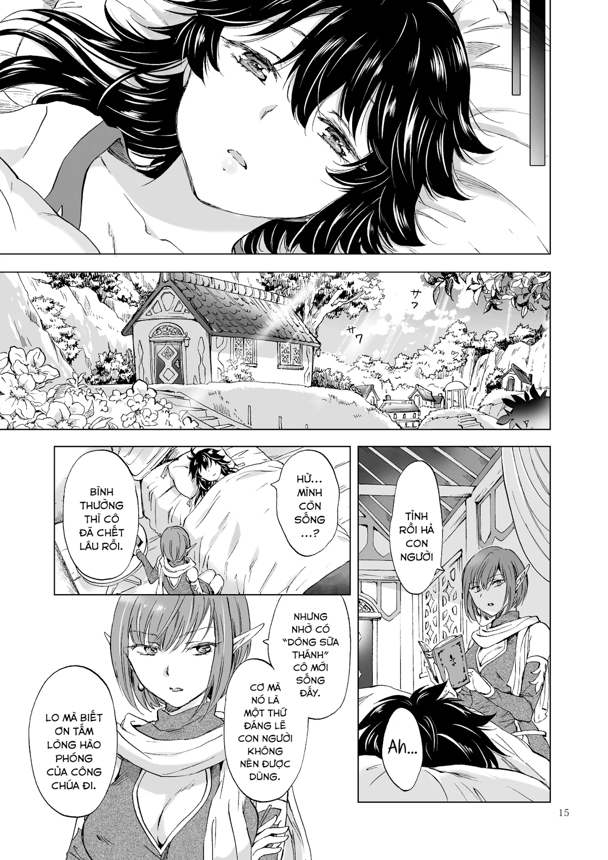 HentaiVN.net - Ảnh 13 - Tuyển tập Yuri Oneshot - Chap 126: Seinaru Chichi no Elf Hime