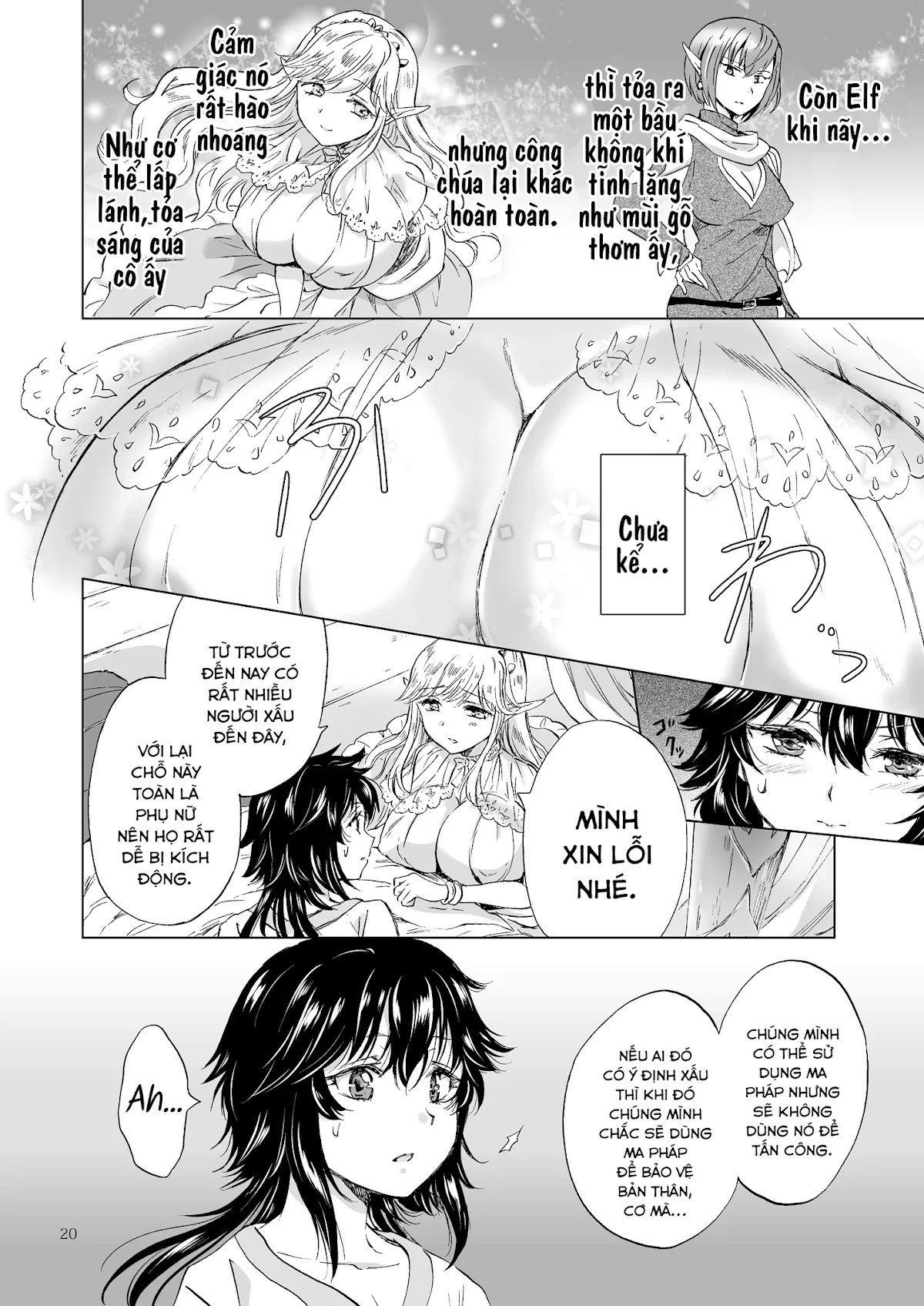 HentaiVN.net - Ảnh 18 - Tuyển tập Yuri Oneshot - Chap 126: Seinaru Chichi no Elf Hime