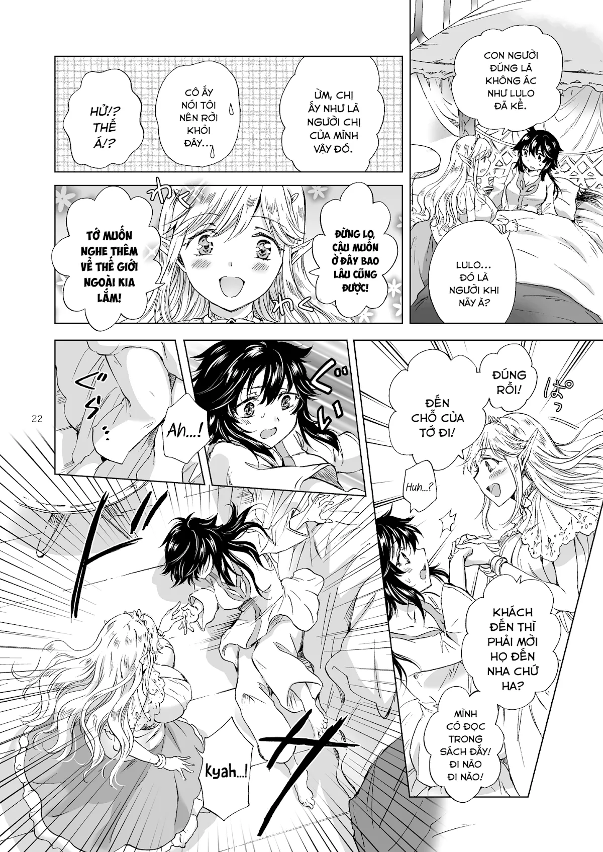 HentaiVN.net - Ảnh 20 - Tuyển tập Yuri Oneshot - Chap 126: Seinaru Chichi no Elf Hime