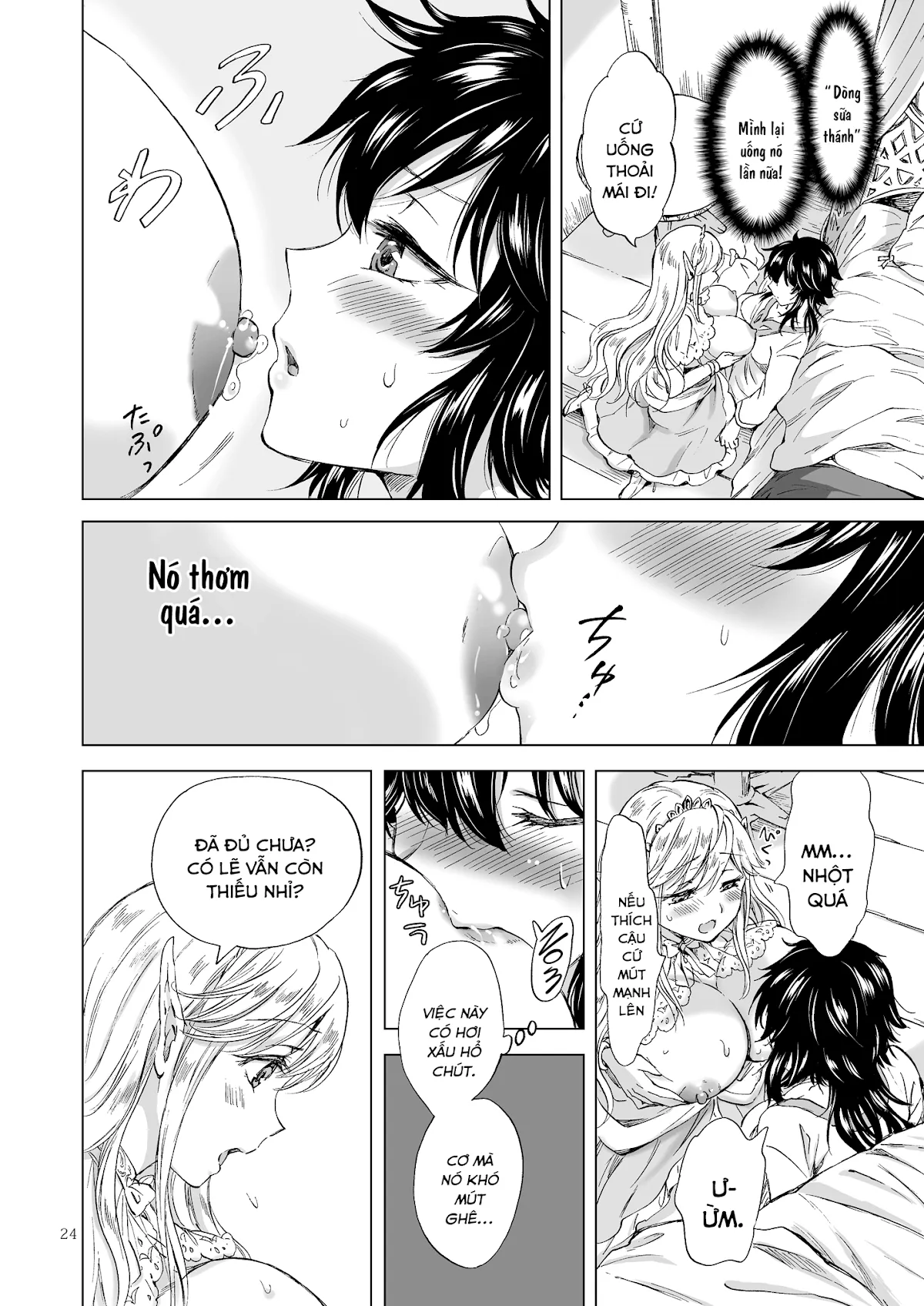 HentaiVN.net - Ảnh 22 - Tuyển tập Yuri Oneshot - Chap 126: Seinaru Chichi no Elf Hime
