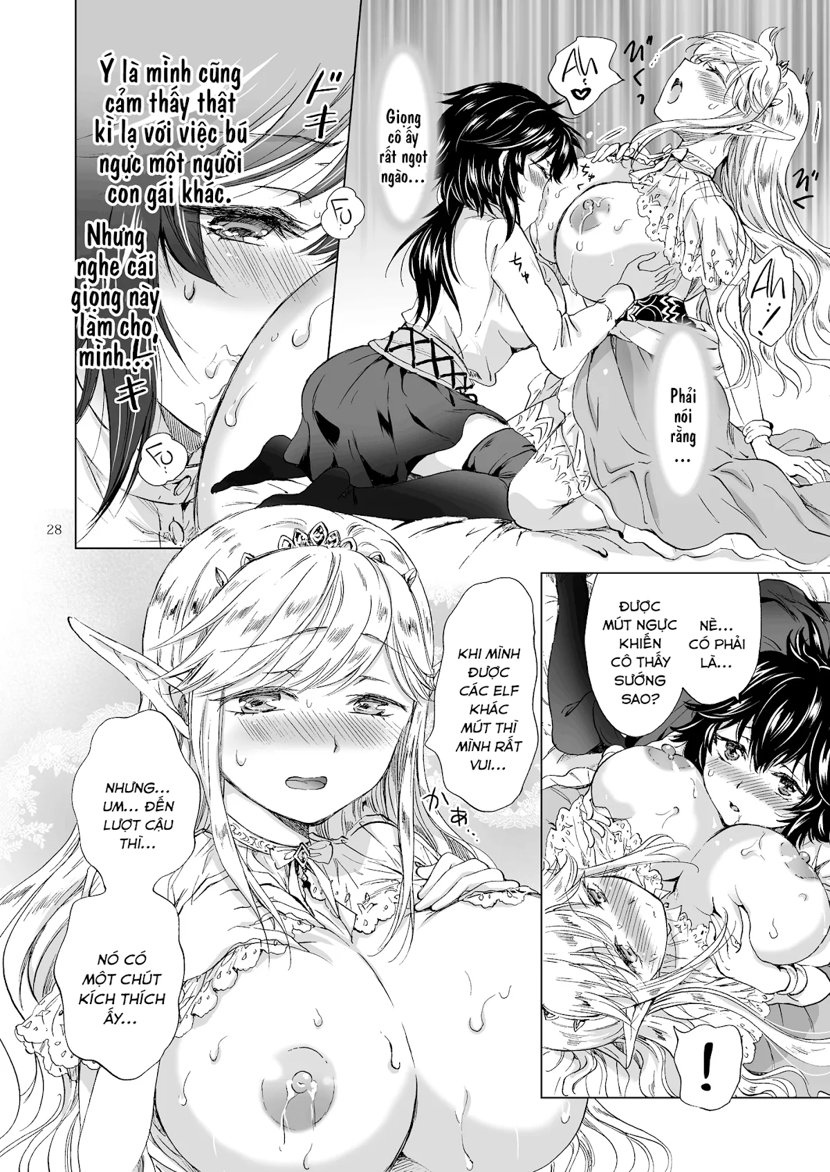 HentaiVN.net - Ảnh 26 - Tuyển tập Yuri Oneshot - Chap 126: Seinaru Chichi no Elf Hime