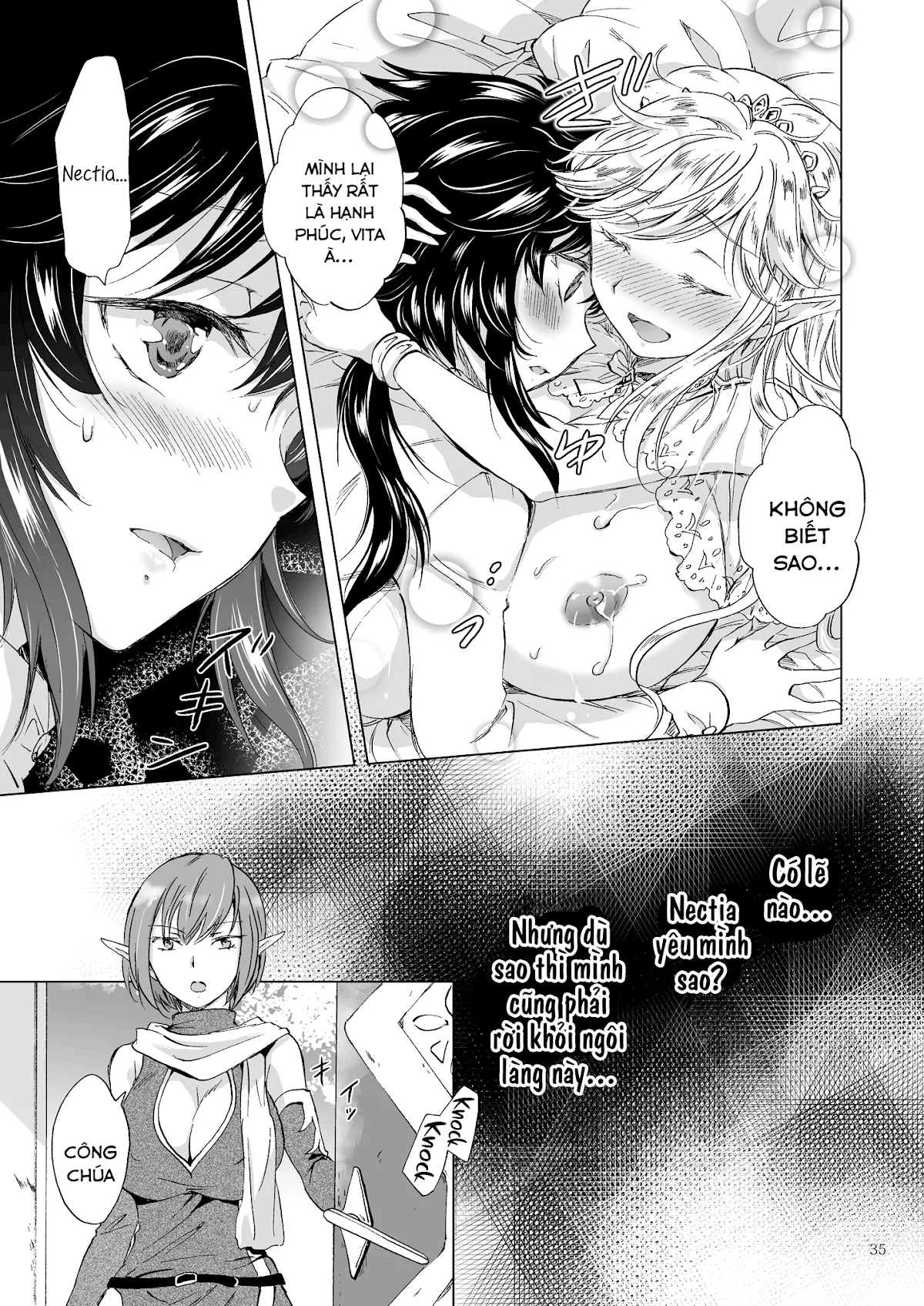 HentaiVN.net - Ảnh 33 - Tuyển tập Yuri Oneshot - Chap 126: Seinaru Chichi no Elf Hime