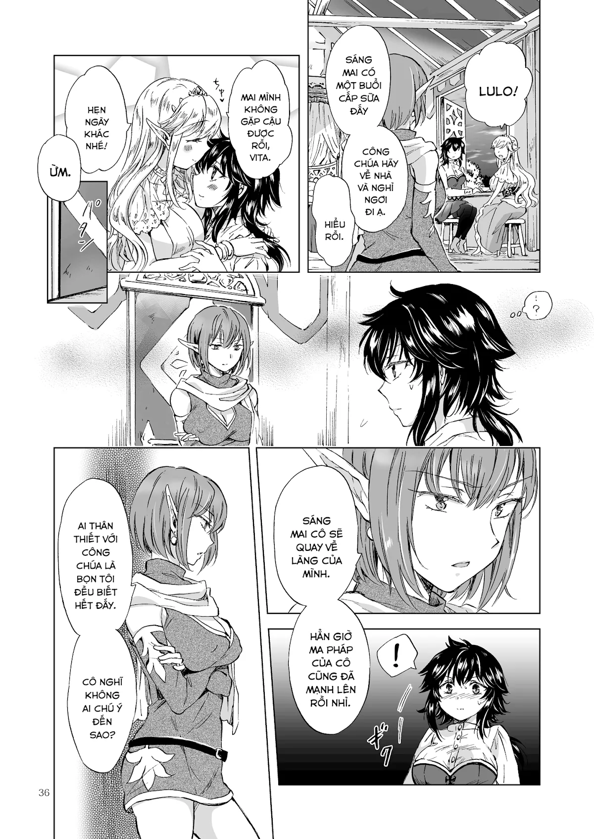 HentaiVN.net - Ảnh 34 - Tuyển tập Yuri Oneshot - Chap 126: Seinaru Chichi no Elf Hime