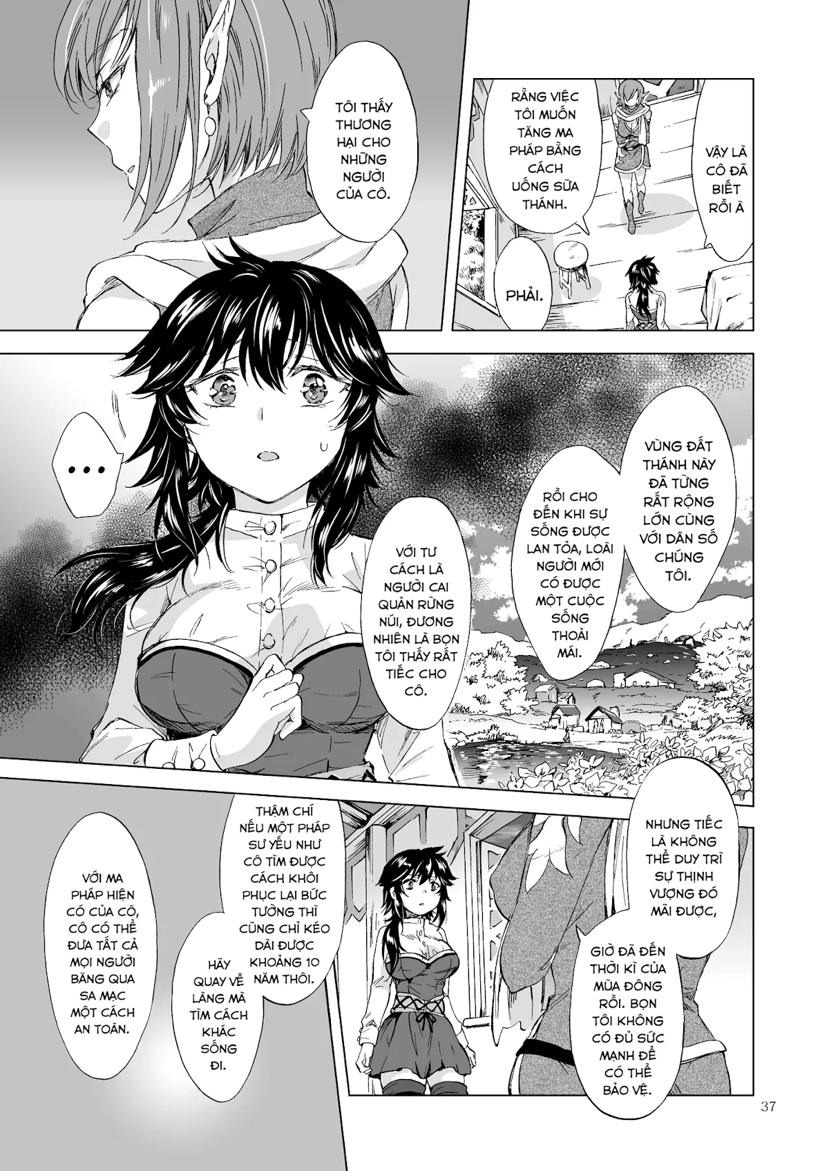 HentaiVN.net - Ảnh 35 - Tuyển tập Yuri Oneshot - Chap 126: Seinaru Chichi no Elf Hime