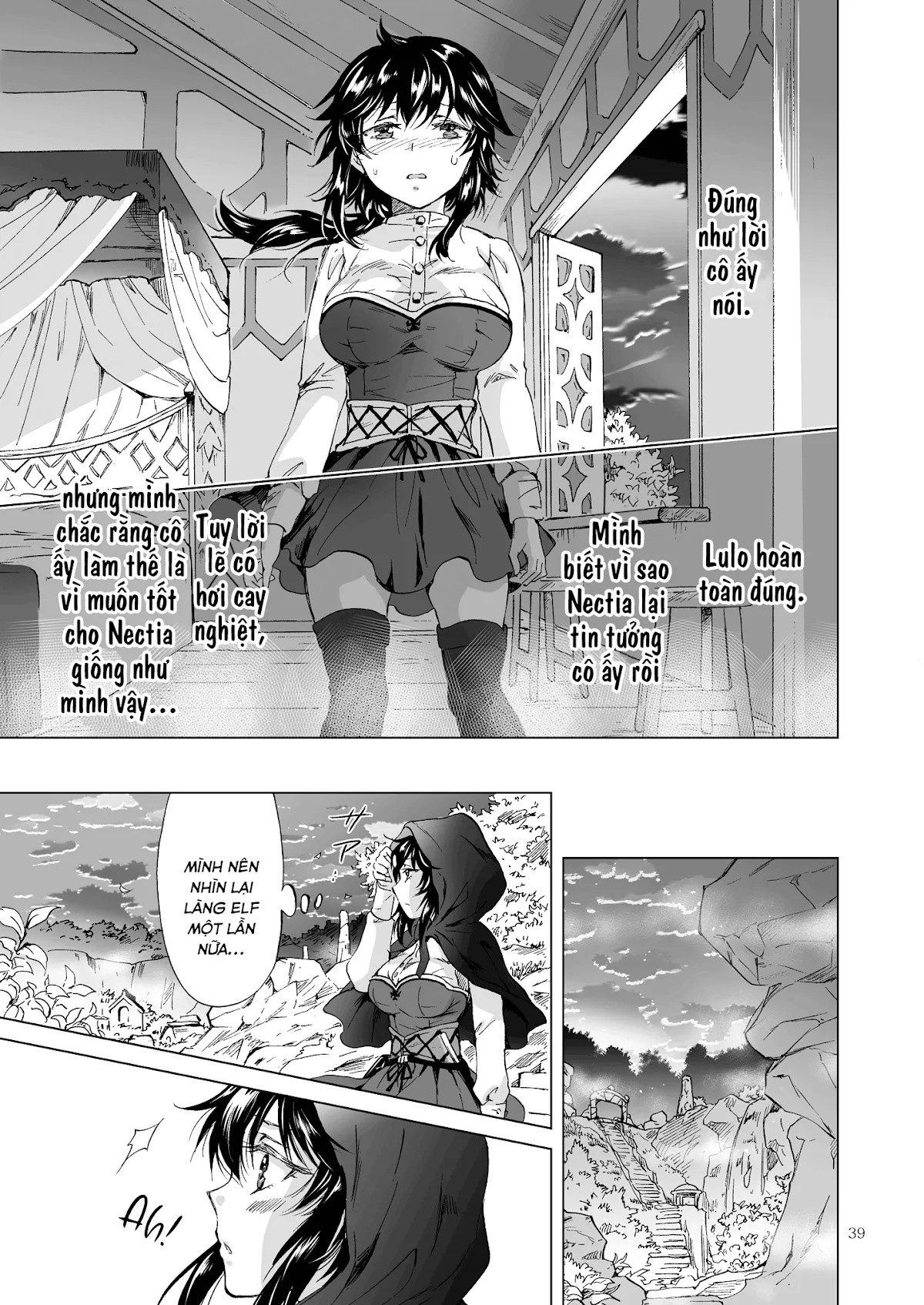HentaiVN.net - Ảnh 37 - Tuyển tập Yuri Oneshot - Chap 126: Seinaru Chichi no Elf Hime