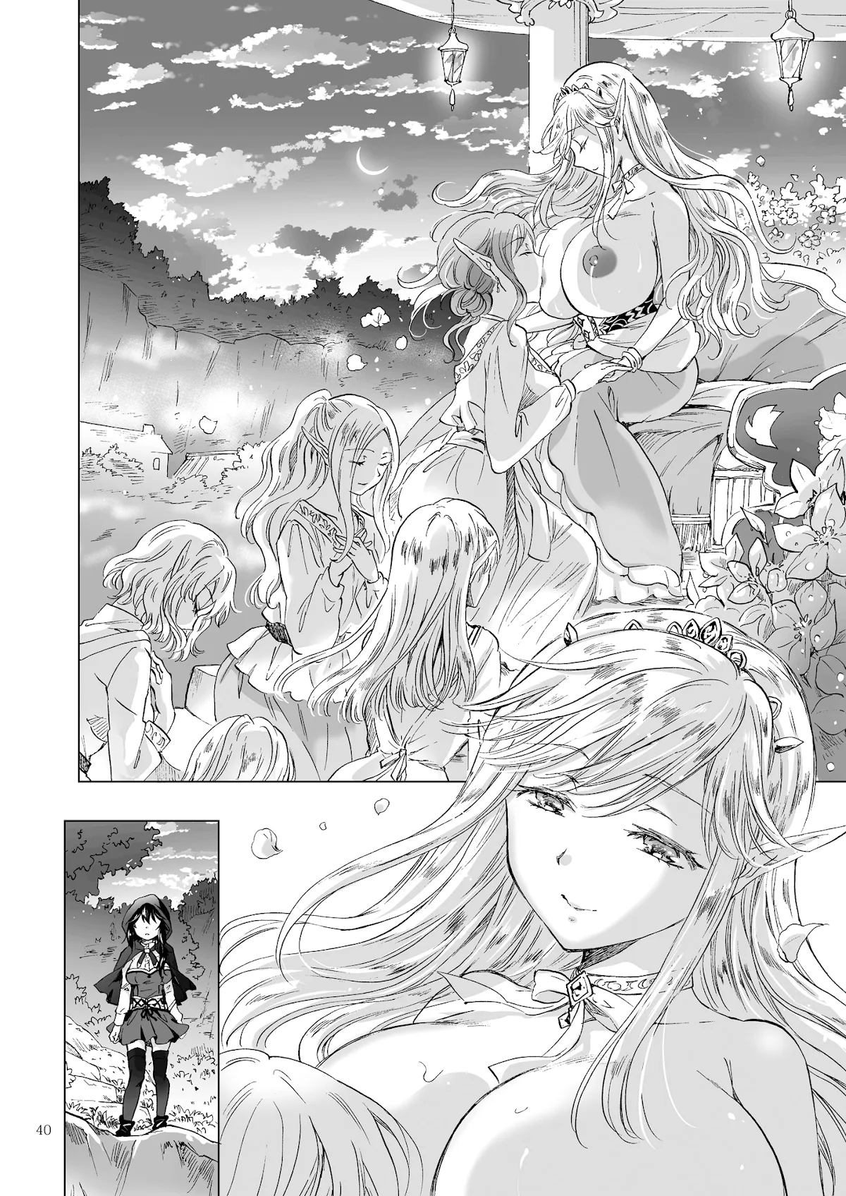 HentaiVN.net - Ảnh 38 - Tuyển tập Yuri Oneshot - Chap 126: Seinaru Chichi no Elf Hime