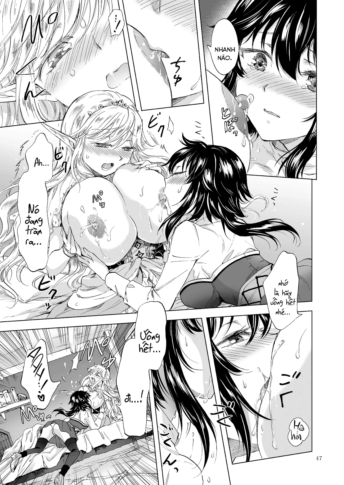 HentaiVN.net - Ảnh 44 - Tuyển tập Yuri Oneshot - Chap 126: Seinaru Chichi no Elf Hime