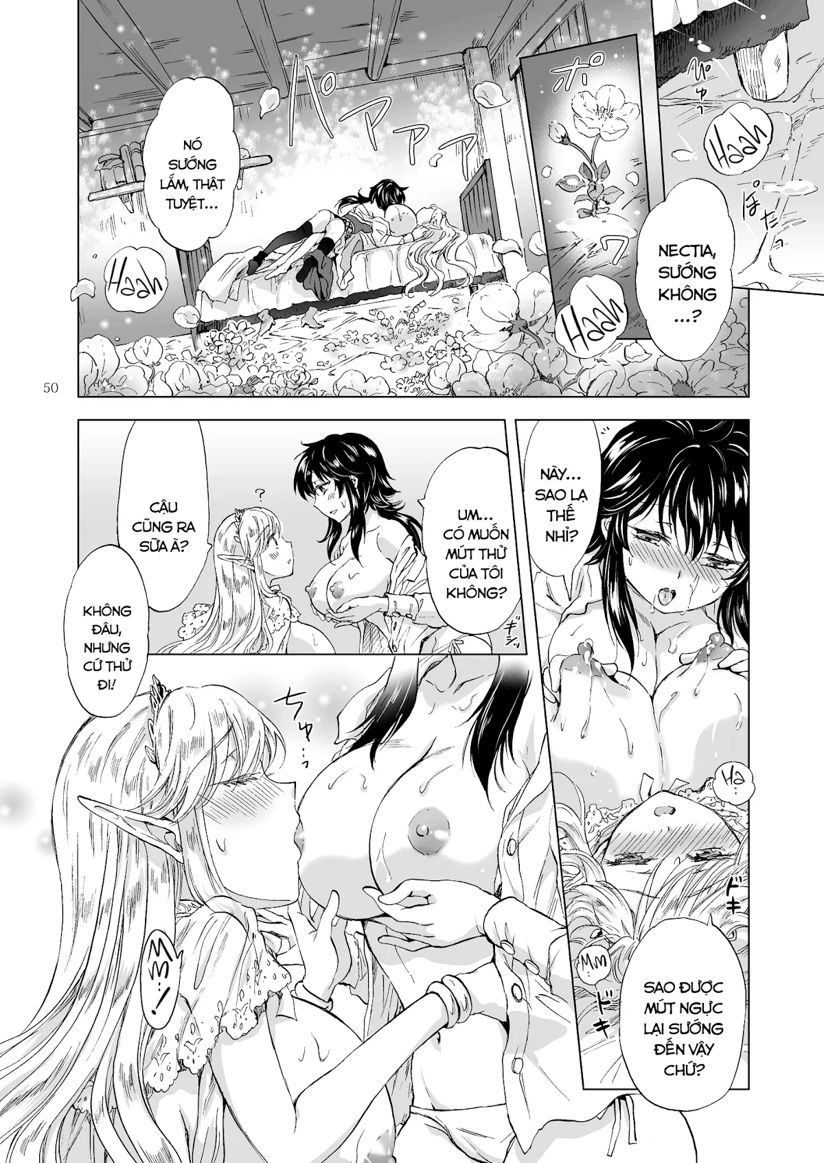 HentaiVN.net - Ảnh 47 - Tuyển tập Yuri Oneshot - Chap 126: Seinaru Chichi no Elf Hime