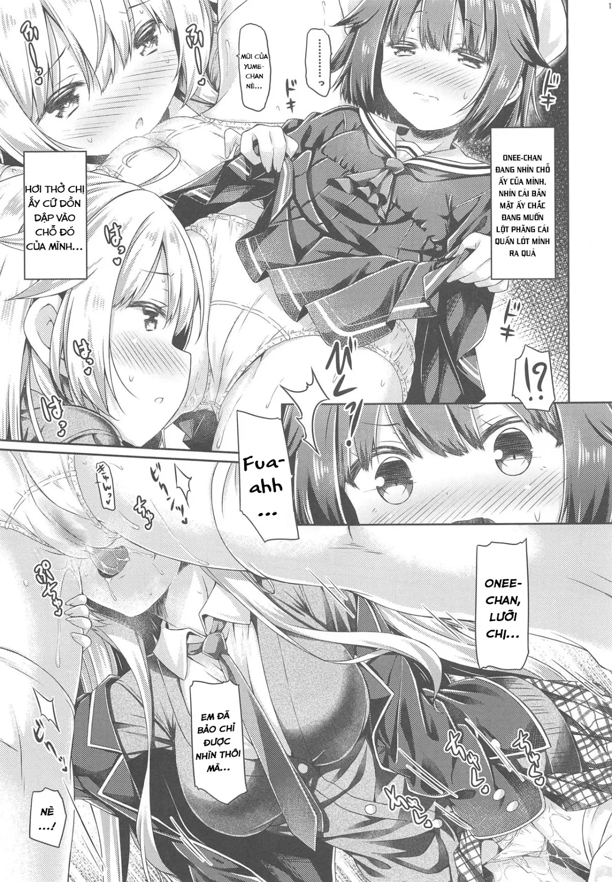 HentaiVN.net - Ảnh 10 - Tuyển tập Yuri Oneshot - Chap 128: Onee-chan ga Imouto no Pants de Hitori Ecchi Shitemashita