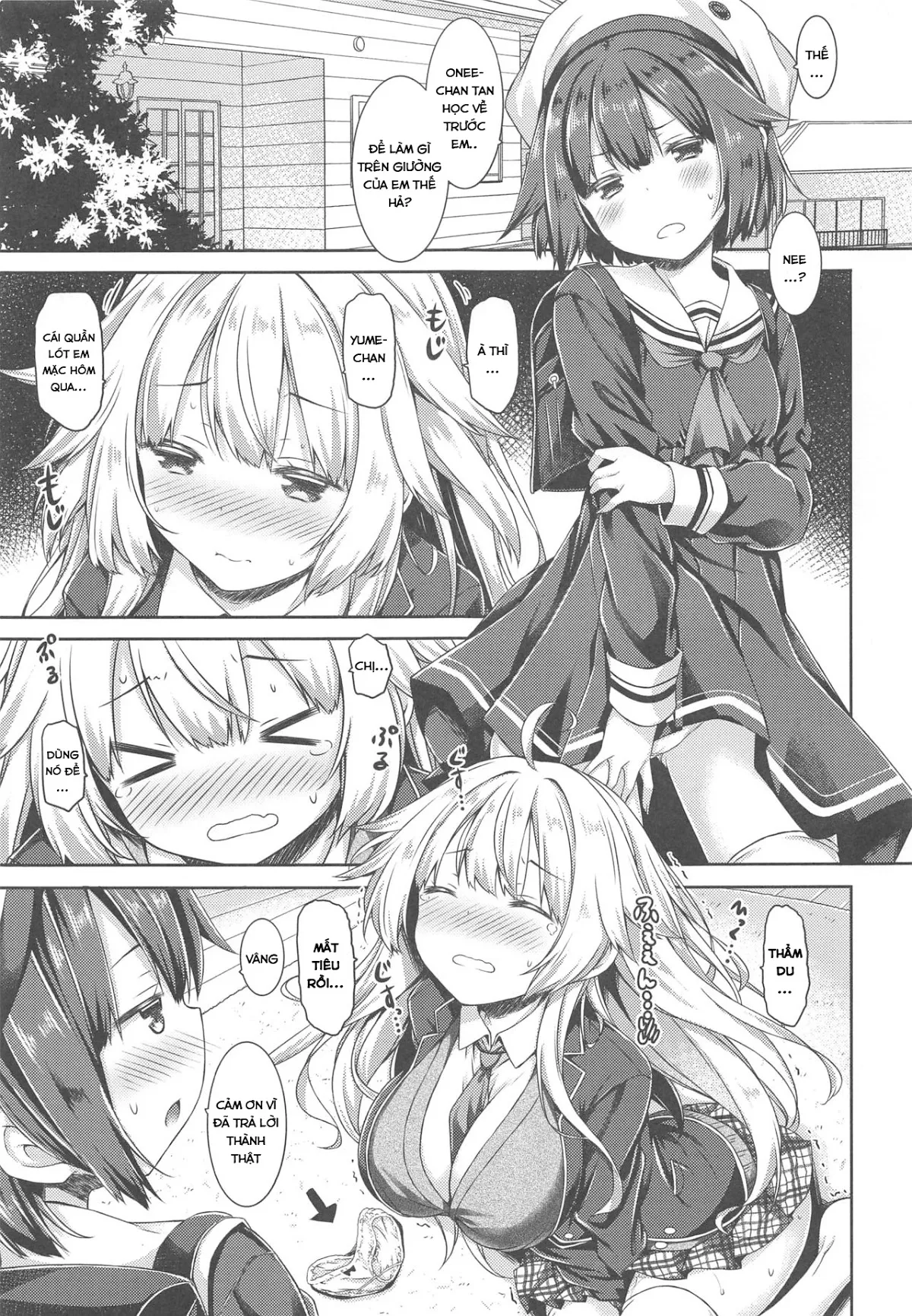 HentaiVN.net - Ảnh 4 - Tuyển tập Yuri Oneshot - Chap 128: Onee-chan ga Imouto no Pants de Hitori Ecchi Shitemashita