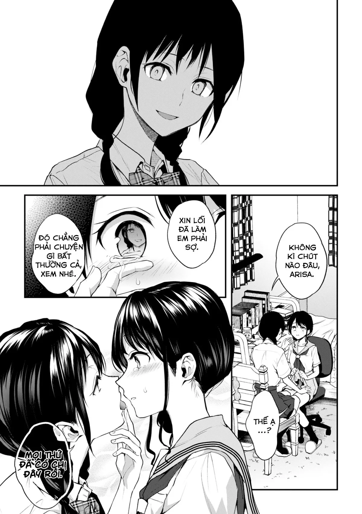 HentaiVN.net - Ảnh 3 - Tuyển tập Yuri Oneshot - Chap 152: Scary Kiss of My Sister