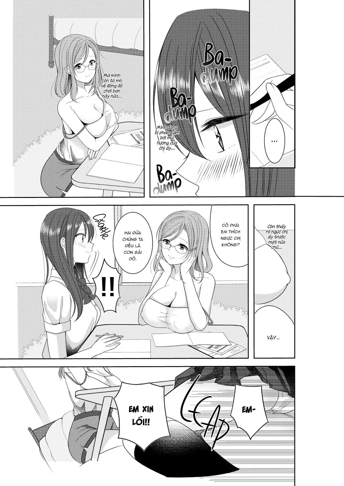 HentaiVN.net - Ảnh 7 - Tuyển tập Yuri Oneshot - Chap 165: A Secret Love Triangle