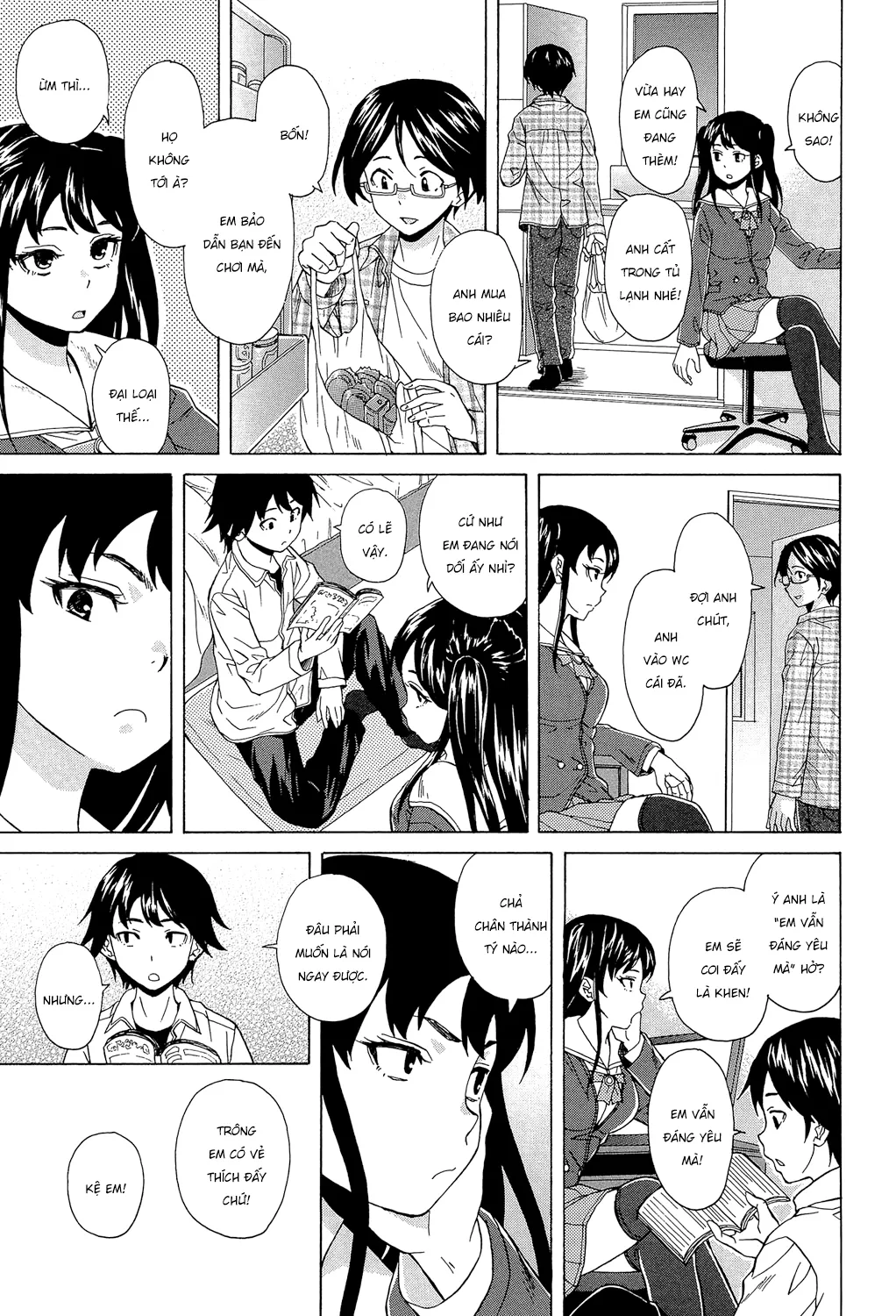 HentaiVN.net - Ảnh 15 - Phía sau cánh cửa [Fushidara na Ani Imouto; Sono Tobira no Mukougawa; Behind the door] - Chap 1.2