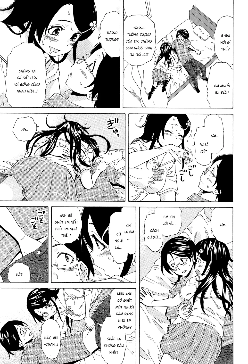 HentaiVN.net - Ảnh 21 - Phía sau cánh cửa [Fushidara na Ani Imouto; Sono Tobira no Mukougawa; Behind the door] - Chap 1.2