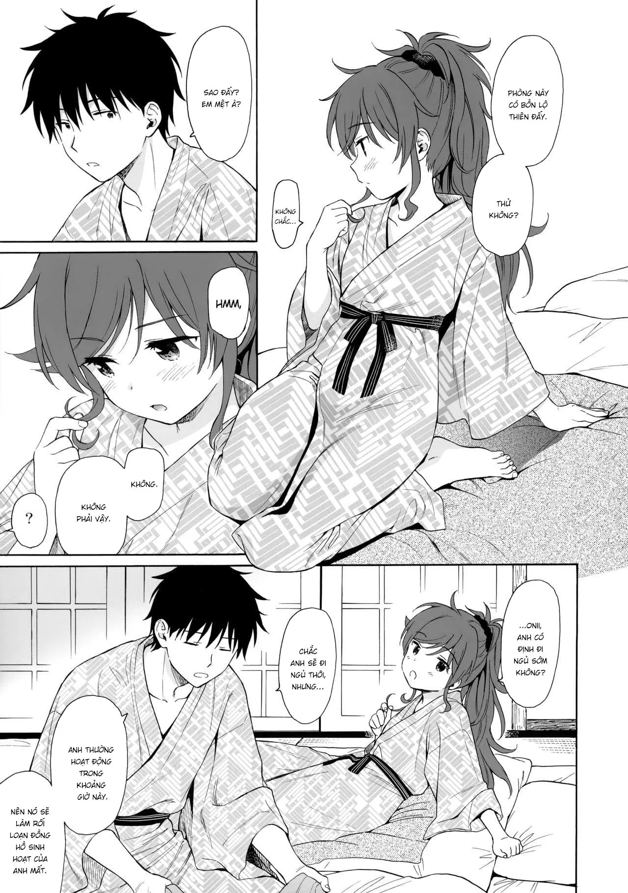 HentaiVN.net - Ảnh 12 - Đêm tâm sự của hai anh em [Yukemuri Ryojou Bousou Hen ; 湯けむり旅情 房総編] - Oneshot