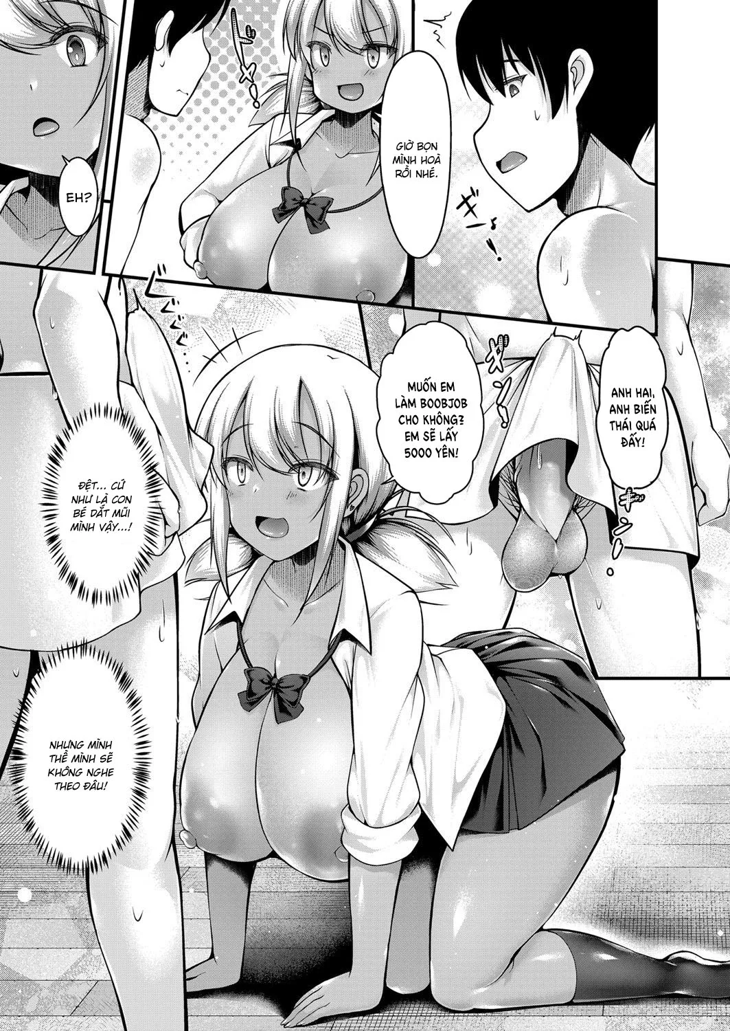 HentaiVN.net - Ảnh 13 - Tôi trả tiền cho em gái để được chịch [Inaka ni Kisei Shita Boku ga Kuro Gal JK na Imouto to Papakatsu Shite Shimatta Hanashi ; 田舎に帰省した僕が黒ギャルJKな妹とパパ活してしまった話] - Oneshot