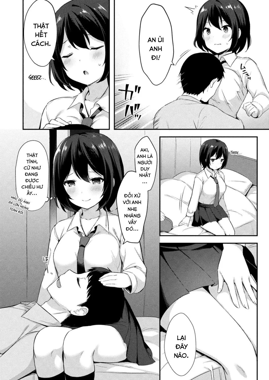 HentaiVN.net - Ảnh 3 - Sự cám dỗ của em gái #6: Tôi không thể nói không vì ảnh là anh hai! [Yuuwaku Imouto #6 Onii-chan Dakara Kotowarenai!; Little Sister Temptation #6 I Can't Say No to Him Because He's My Brother!] - Oneshot