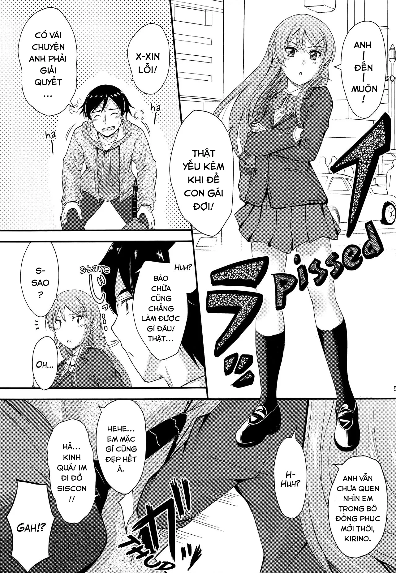 HentaiVN.net - Ảnh 5 - Tôi cứ mặc đồ mới là thằng anh lại nứng và phiền bỏ bu. [Fuku o Shinchou Suru Tabi ni Aniki ga Koufun Shitekite Chou Uzain desu kedo?; My older brother gets aroused and he's super annoying whenever I wear new clothes.] - Oneshot
