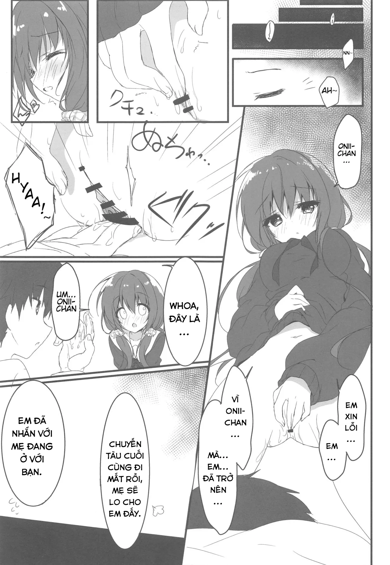 HentaiVN.net - Ảnh 9 - Xin lỗi, Onii-chan, em yêu anh. [Gomennasai, Onii-chan ga Suki desu.; I'm sorry, Onii-chan, I love you.] - Oneshot