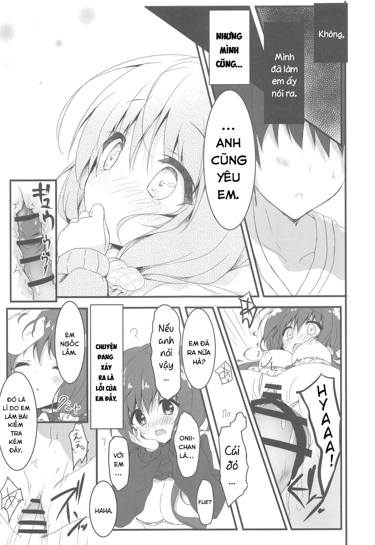 HentaiVN.net - Ảnh 15 - Xin lỗi, Onii-chan, em yêu anh. [Gomennasai, Onii-chan ga Suki desu.; I'm sorry, Onii-chan, I love you.] - Oneshot