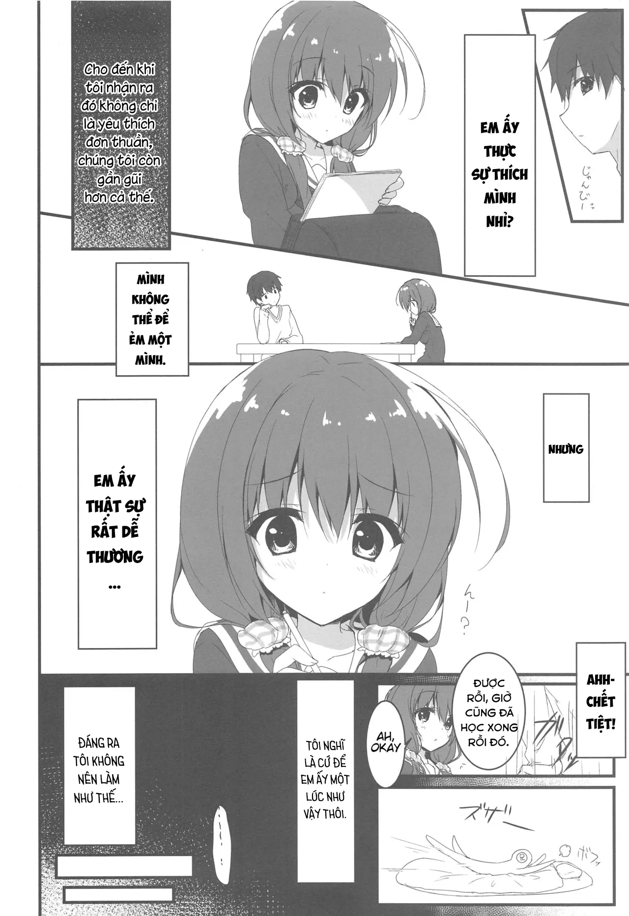 HentaiVN.net - Ảnh 8 - Xin lỗi, Onii-chan, em yêu anh. [Gomennasai, Onii-chan ga Suki desu.; I'm sorry, Onii-chan, I love you.] - Oneshot