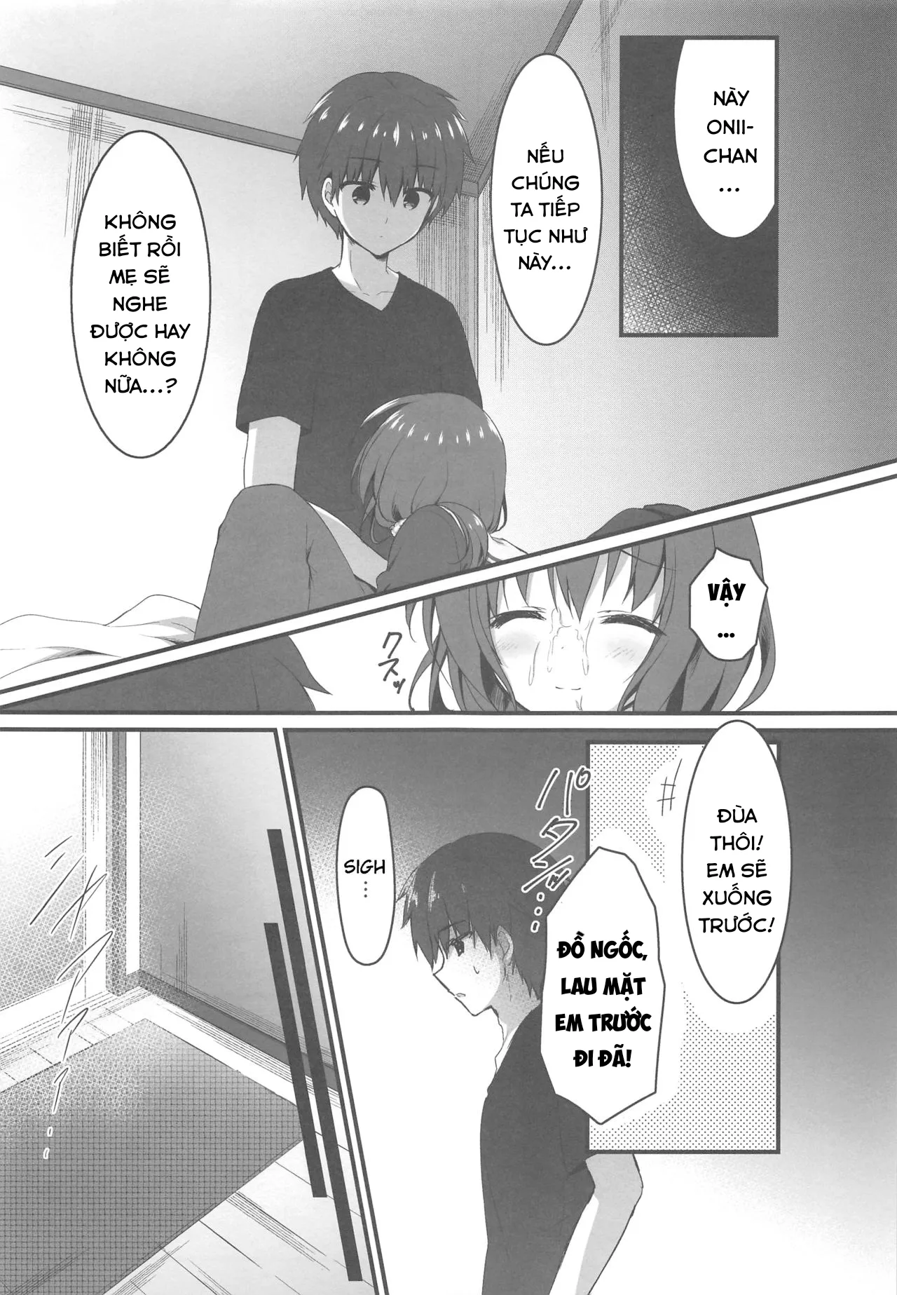 HentaiVN.net - Ảnh 10 - Cho em ở bên Onii-chan có được không...? [Onii-chan no Soba ni Ite mo Ii desu ka...?; Is it okay if I stay by Onii-chan's side...?] - Oneshot