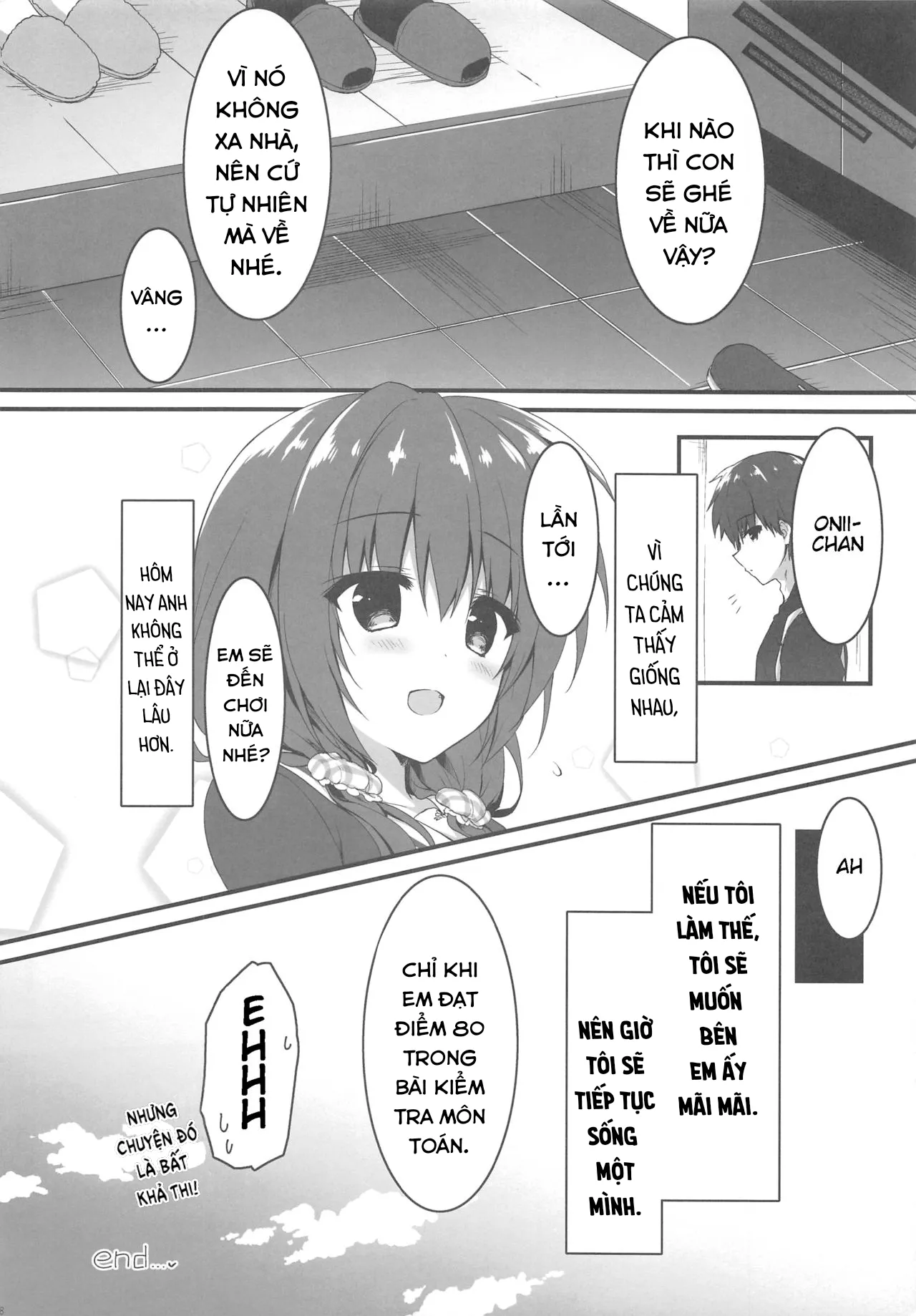 HentaiVN.net - Ảnh 17 - Cho em ở bên Onii-chan có được không...? [Onii-chan no Soba ni Ite mo Ii desu ka...?; Is it okay if I stay by Onii-chan's side...?] - Oneshot