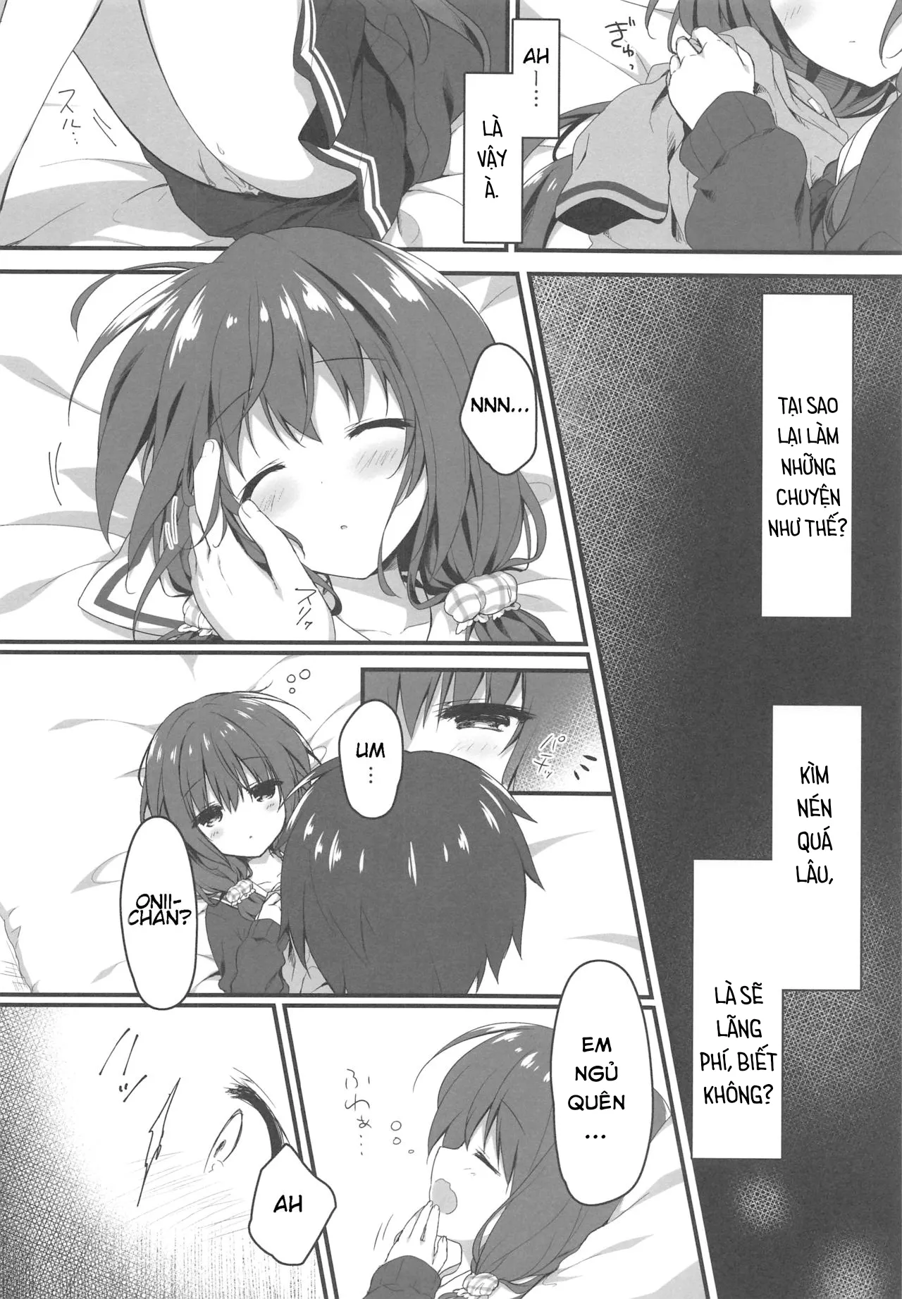 HentaiVN.net - Ảnh 5 - Cho em ở bên Onii-chan có được không...? [Onii-chan no Soba ni Ite mo Ii desu ka...?; Is it okay if I stay by Onii-chan's side...?] - Oneshot