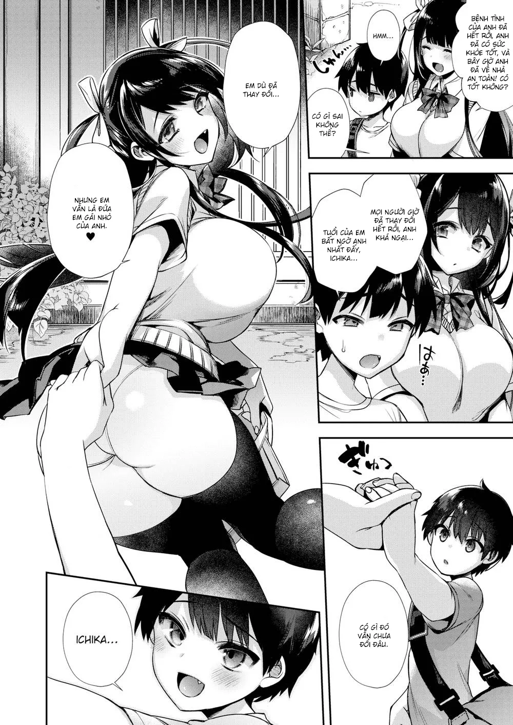 HentaiVN.net - Ảnh 4 - Em Sẽ Canh Ngôi Nhà Tới Khi Anh Đã Lớn [I’ll Watch the House Until You’re Bigger] - Oneshot