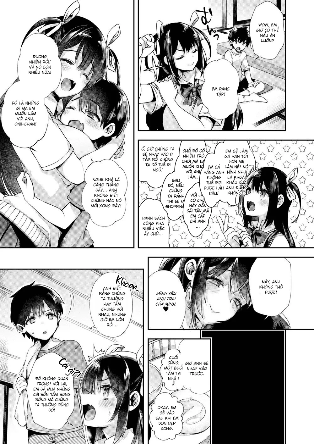 HentaiVN.net - Ảnh 5 - Em Sẽ Canh Ngôi Nhà Tới Khi Anh Đã Lớn [I’ll Watch the House Until You’re Bigger] - Oneshot