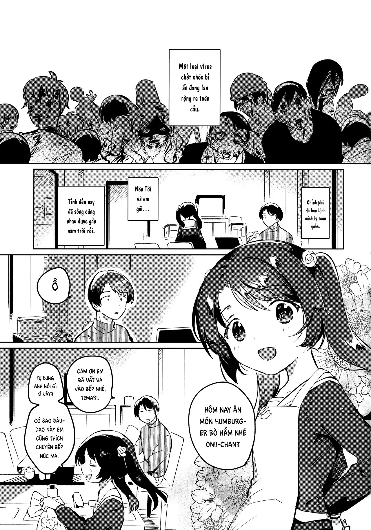 HentaiVN.net - Ảnh 3 - Đại dịch bên em [Imouto to Lockdown;妹とロックダウン] - Oneshot