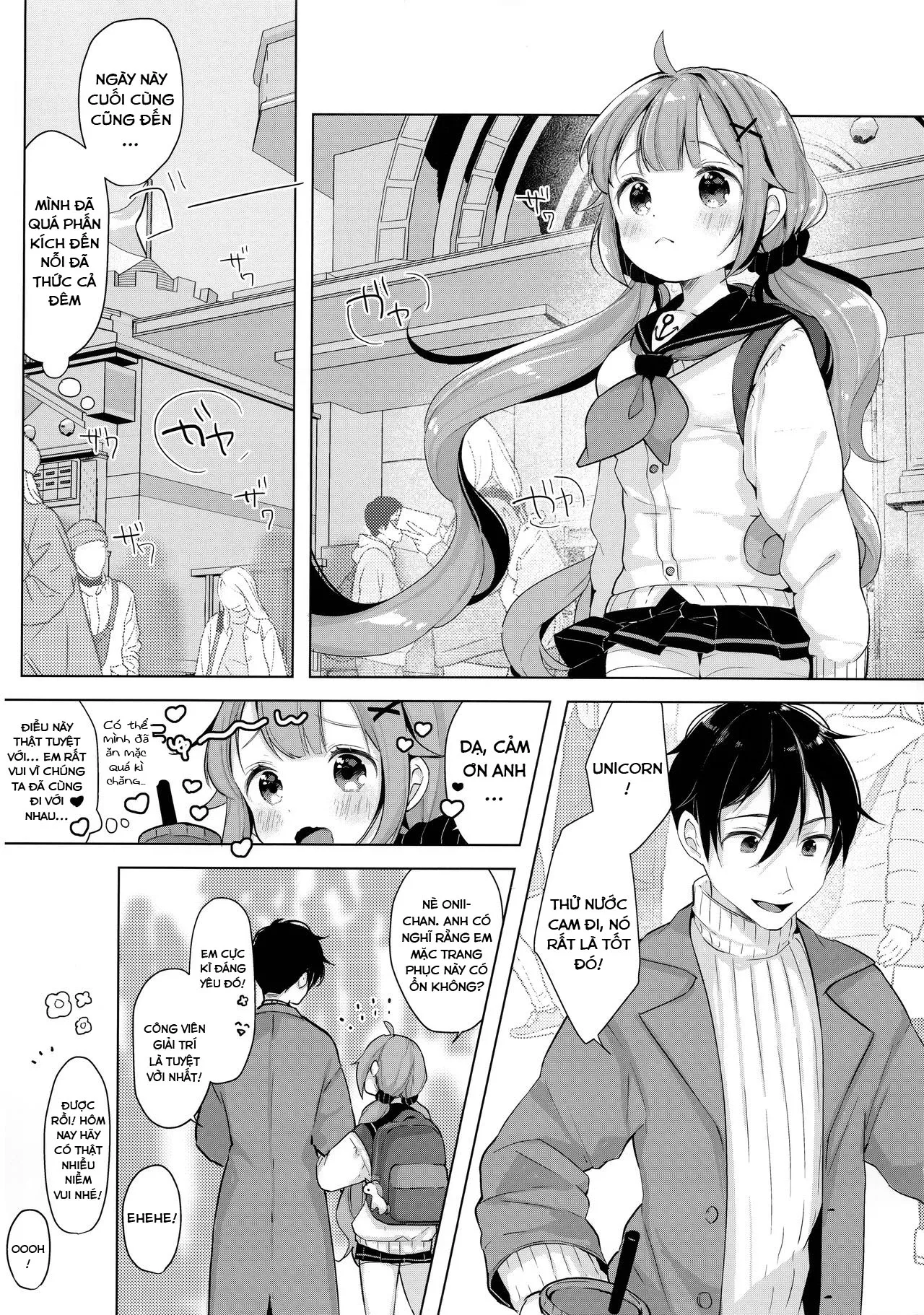 HentaiVN.net - Ảnh 3 - Unicorn, đã làm hết sức, ngay cả khi ở trong khách sạn [Unicorn, Hotel demo Ganbaru ; Unicorn, Doing Her Best Even in The Hotel] - Oneshot