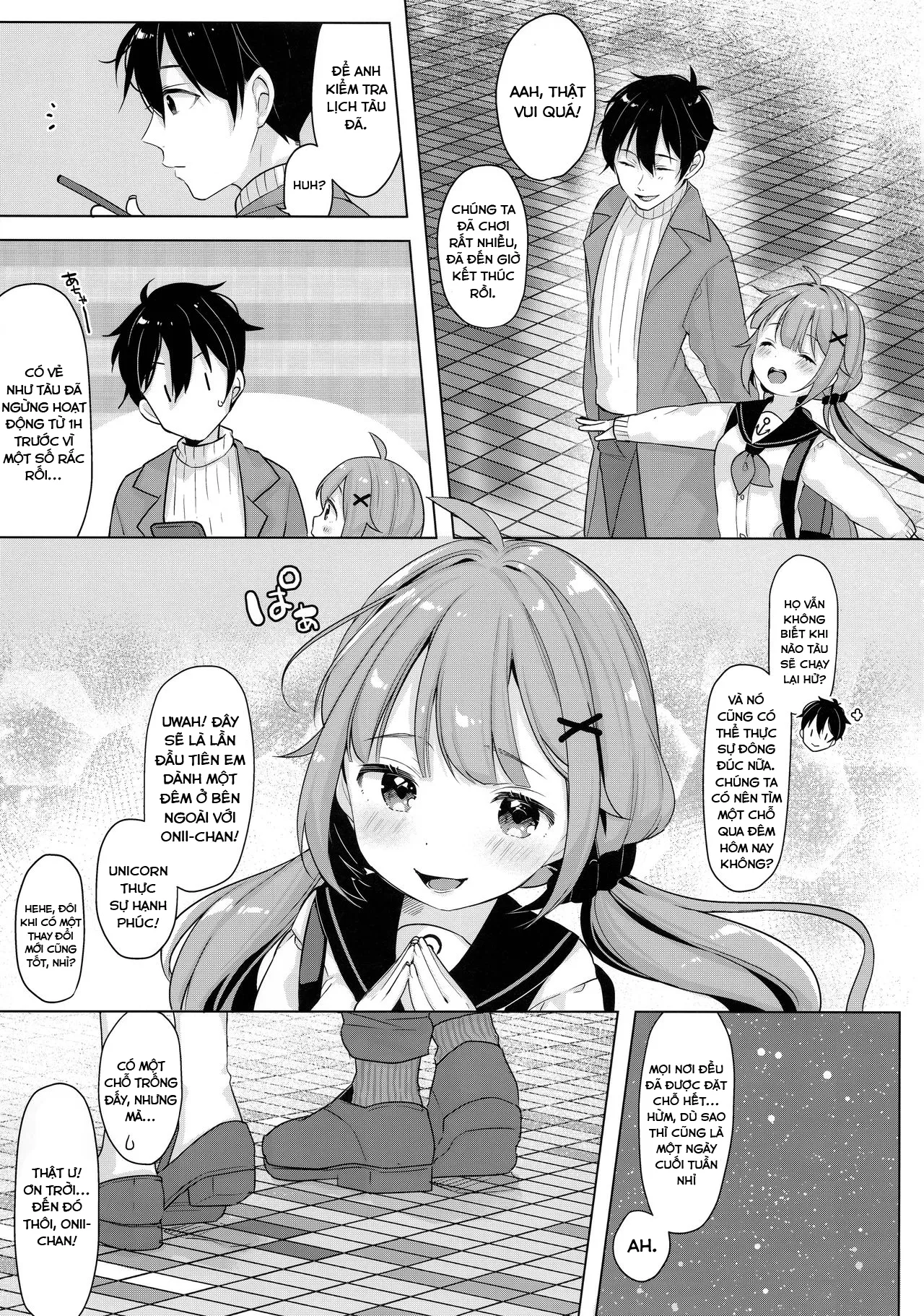 HentaiVN.net - Ảnh 5 - Unicorn, đã làm hết sức, ngay cả khi ở trong khách sạn [Unicorn, Hotel demo Ganbaru ; Unicorn, Doing Her Best Even in The Hotel] - Oneshot