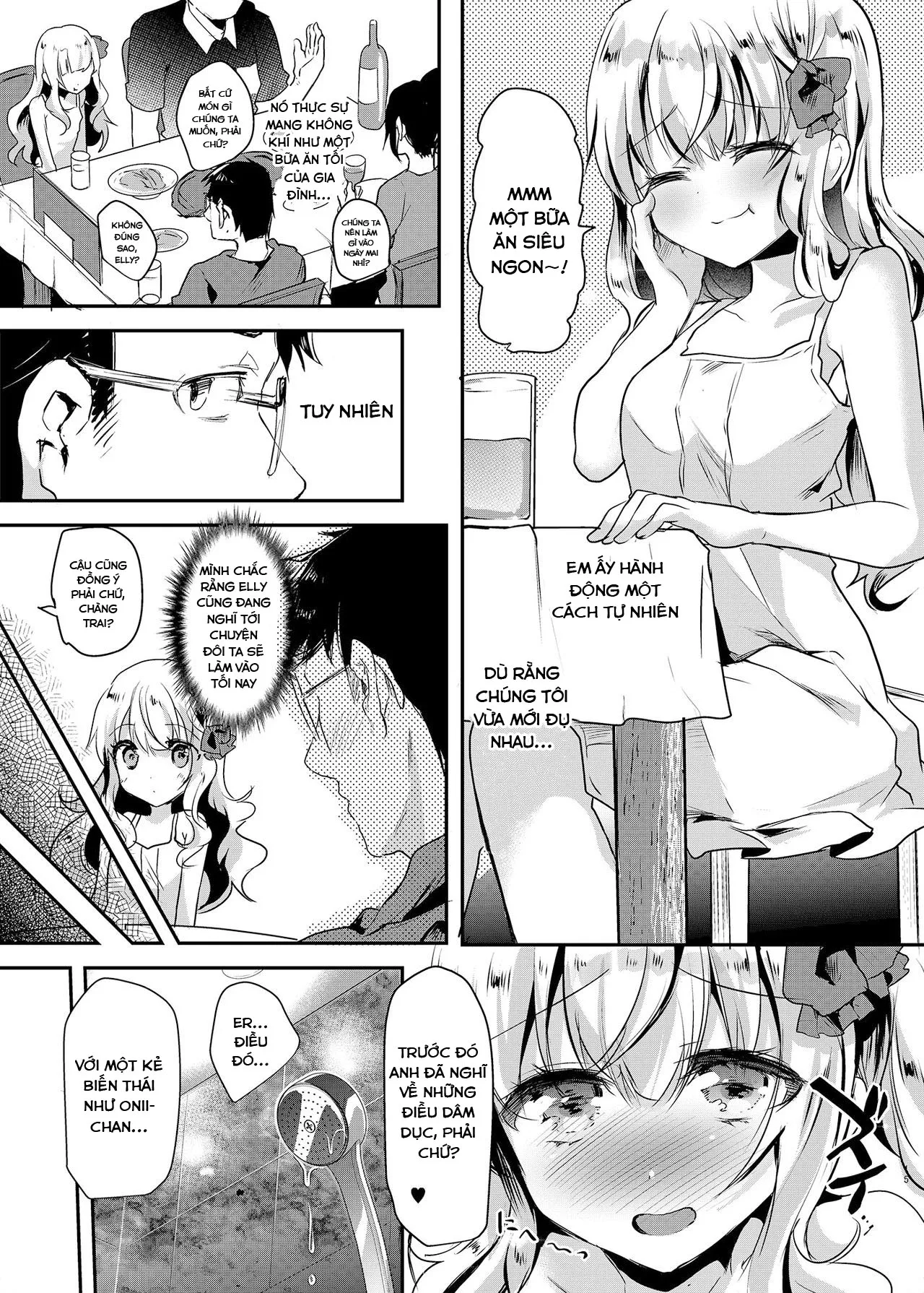 HentaiVN.net - Ảnh 13 - Em gái Elly-chan dễ thương [Amaenbo Imouto Elly-chan; 甘えんぼ義妹エリィちゃん; Gimai Elly-chan to Love Love Cosplay H; Imouto Elly-chan to Honeymoon Vacances] - Chap 2: Elly và kì nghỉ tuần trăng mật