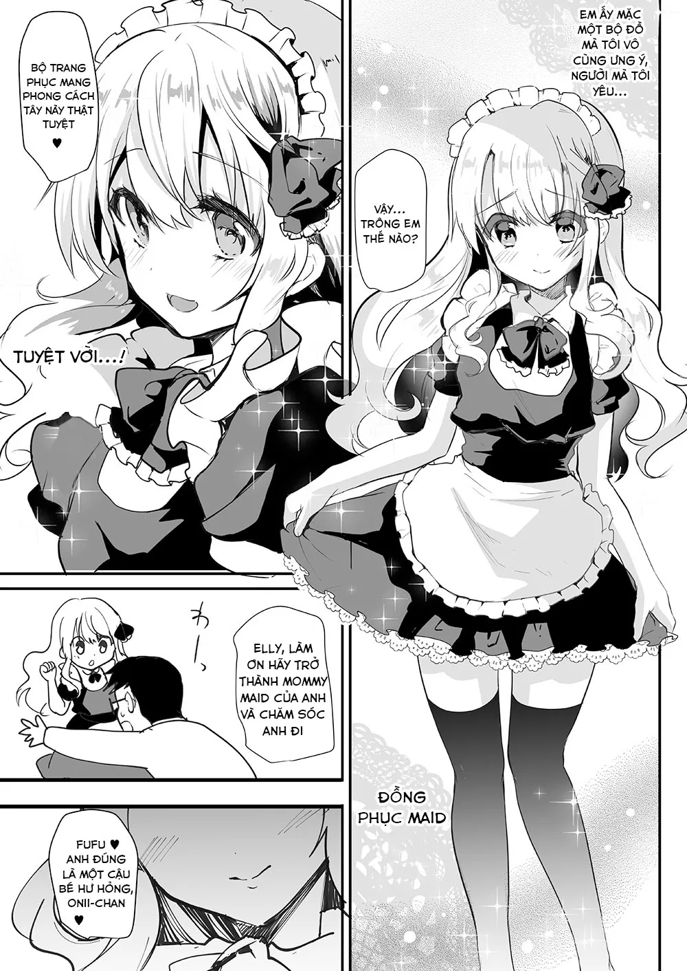 HentaiVN.net - Ảnh 10 - Em gái Elly-chan dễ thương [Amaenbo Imouto Elly-chan; 甘えんぼ義妹エリィちゃん; Gimai Elly-chan to Love Love Cosplay H; Imouto Elly-chan to Honeymoon Vacances] - Ngoại truyện 1: Em gái Elly yêu thích cosplay