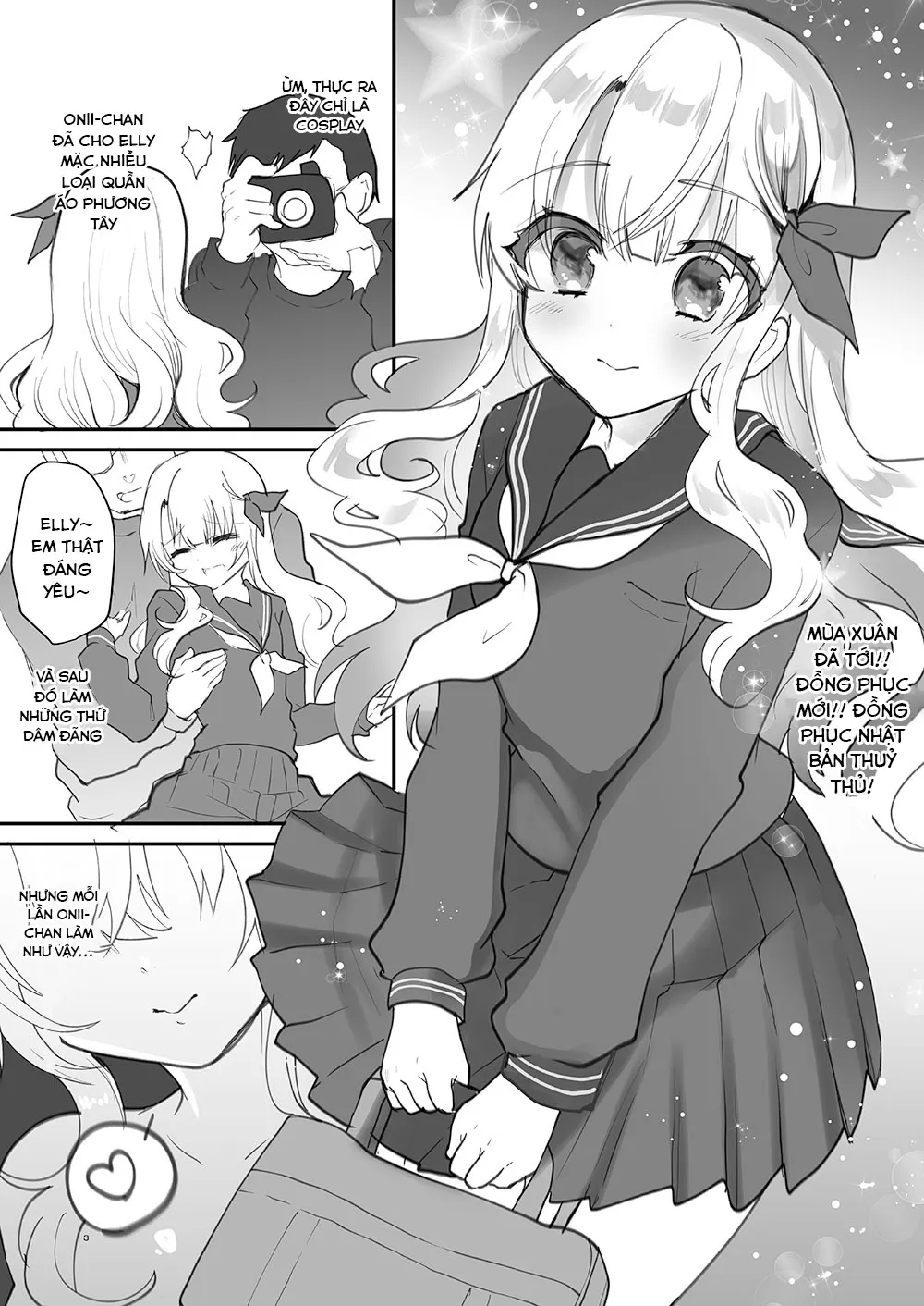 HentaiVN.net - Ảnh 14 - Em gái Elly-chan dễ thương [Amaenbo Imouto Elly-chan; 甘えんぼ義妹エリィちゃん; Gimai Elly-chan to Love Love Cosplay H; Imouto Elly-chan to Honeymoon Vacances] - Ngoại truyện 2: Em gái Elly yêu thích cosplay