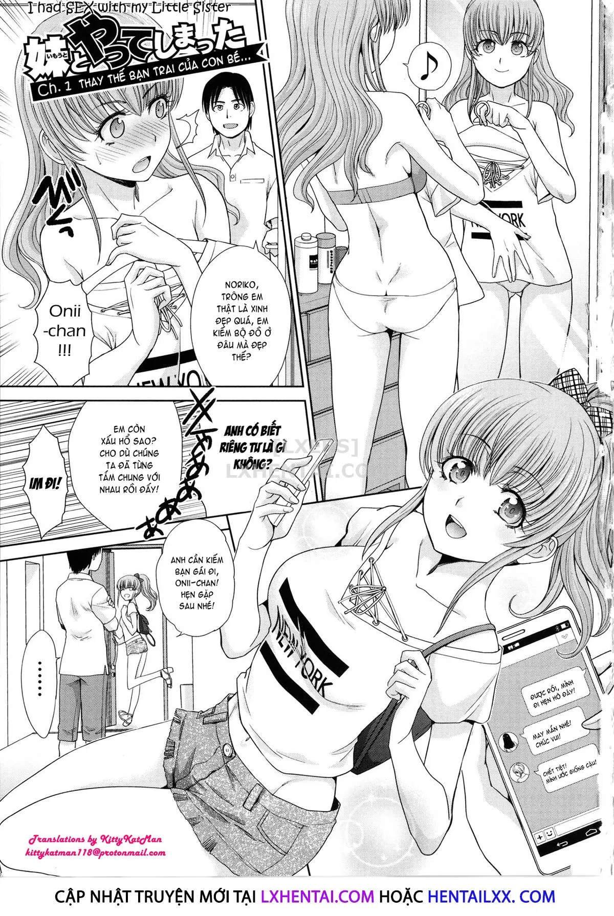 HentaiVN.net - Ảnh 8 - I Had Sex With My Sister And Then I Had Sex With Her Friends [Imouto To Yatte Shimattashi, Imouto No Tomodachi To Mo Yatte Shimatta] - Chap 1