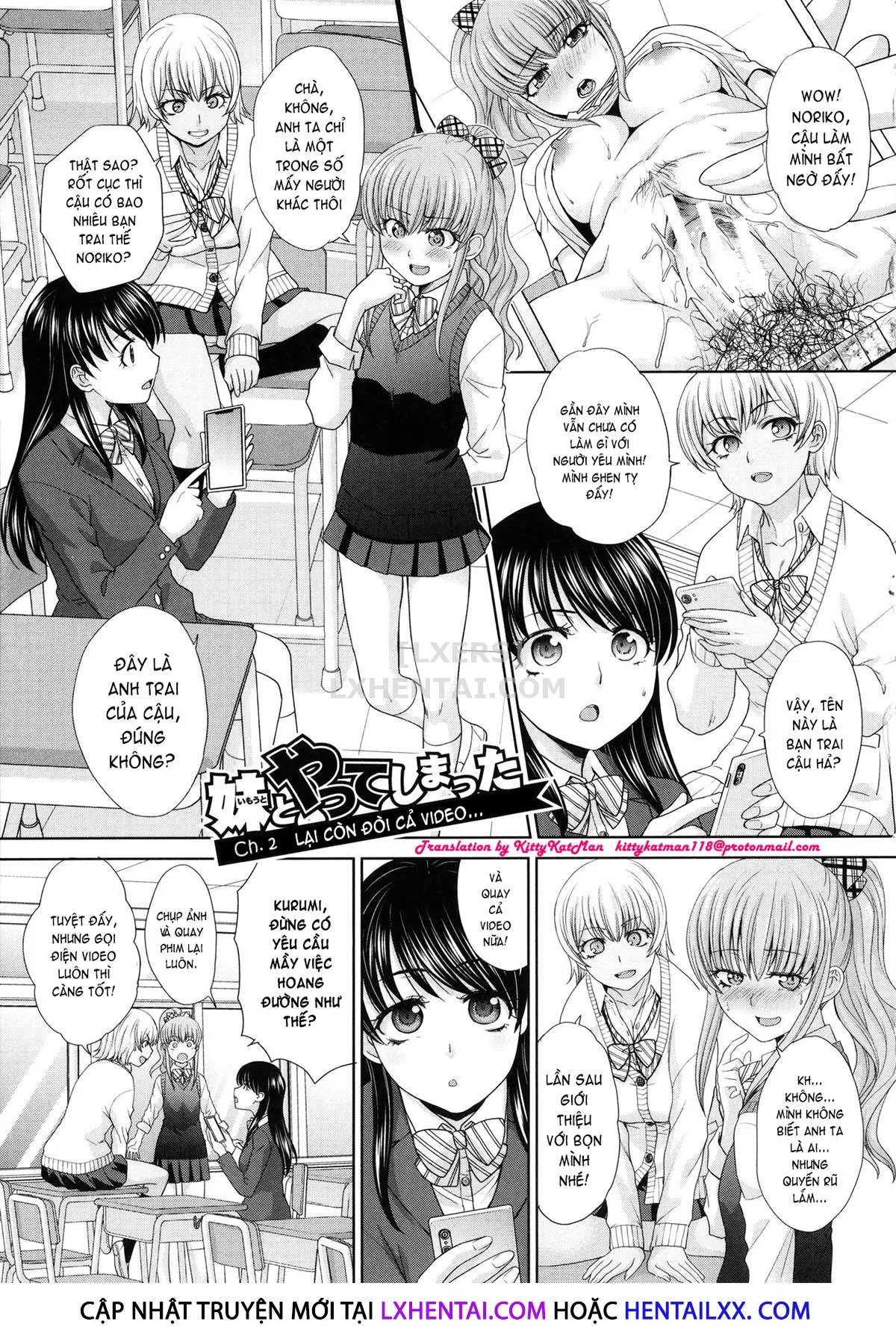 HentaiVN.net - Ảnh 5 - I Had Sex With My Sister And Then I Had Sex With Her Friends [Imouto To Yatte Shimattashi, Imouto No Tomodachi To Mo Yatte Shimatta] - Chap 2