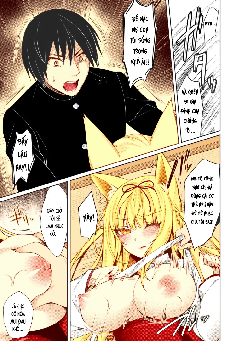 HentaiVN.net - Ảnh 10 - Làm rễ hồ ly [Kitsune no Mukoiri; 狐の婿入] - Oneshot