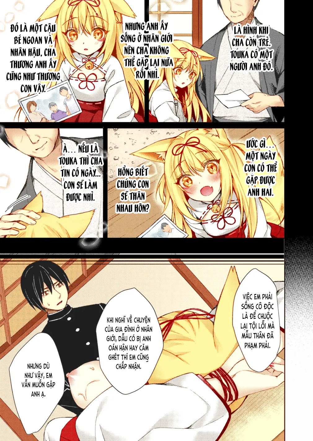 HentaiVN.net - Ảnh 22 - Làm rễ hồ ly [Kitsune no Mukoiri; 狐の婿入] - Oneshot