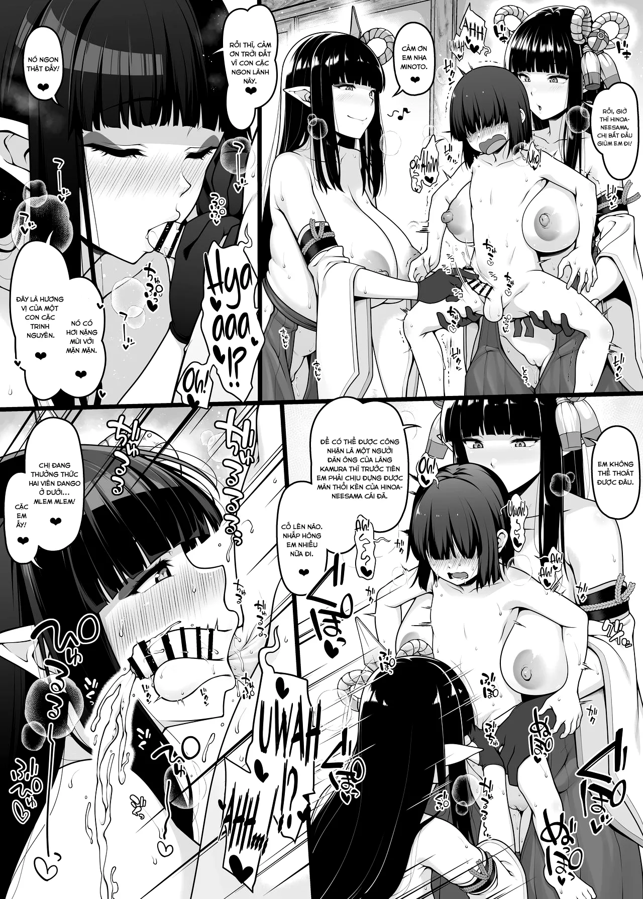 HentaiVN.net - Ảnh 5 - Hinoa-neesama to Minoto no Oneeshota - Chap 1