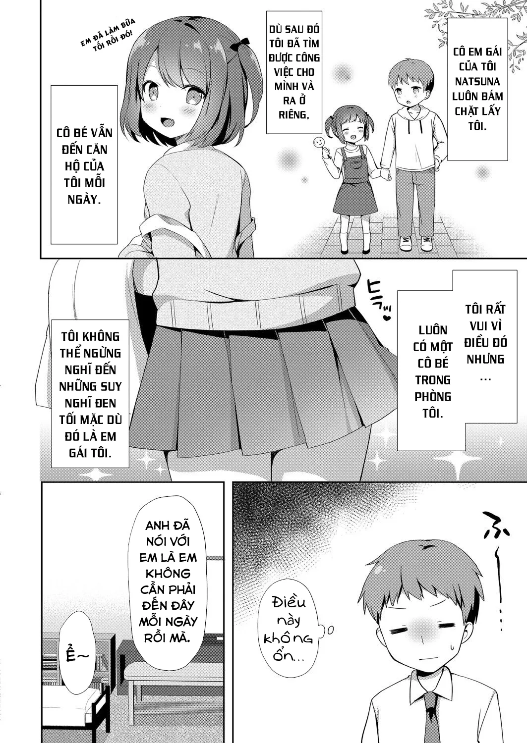 HentaiVN.net - Ảnh 6 - Sự cám dỗ của em gái nhỏ tôi [Yuuwaku・Imouto] - Chap 1: Natsuna và Onii-chan!