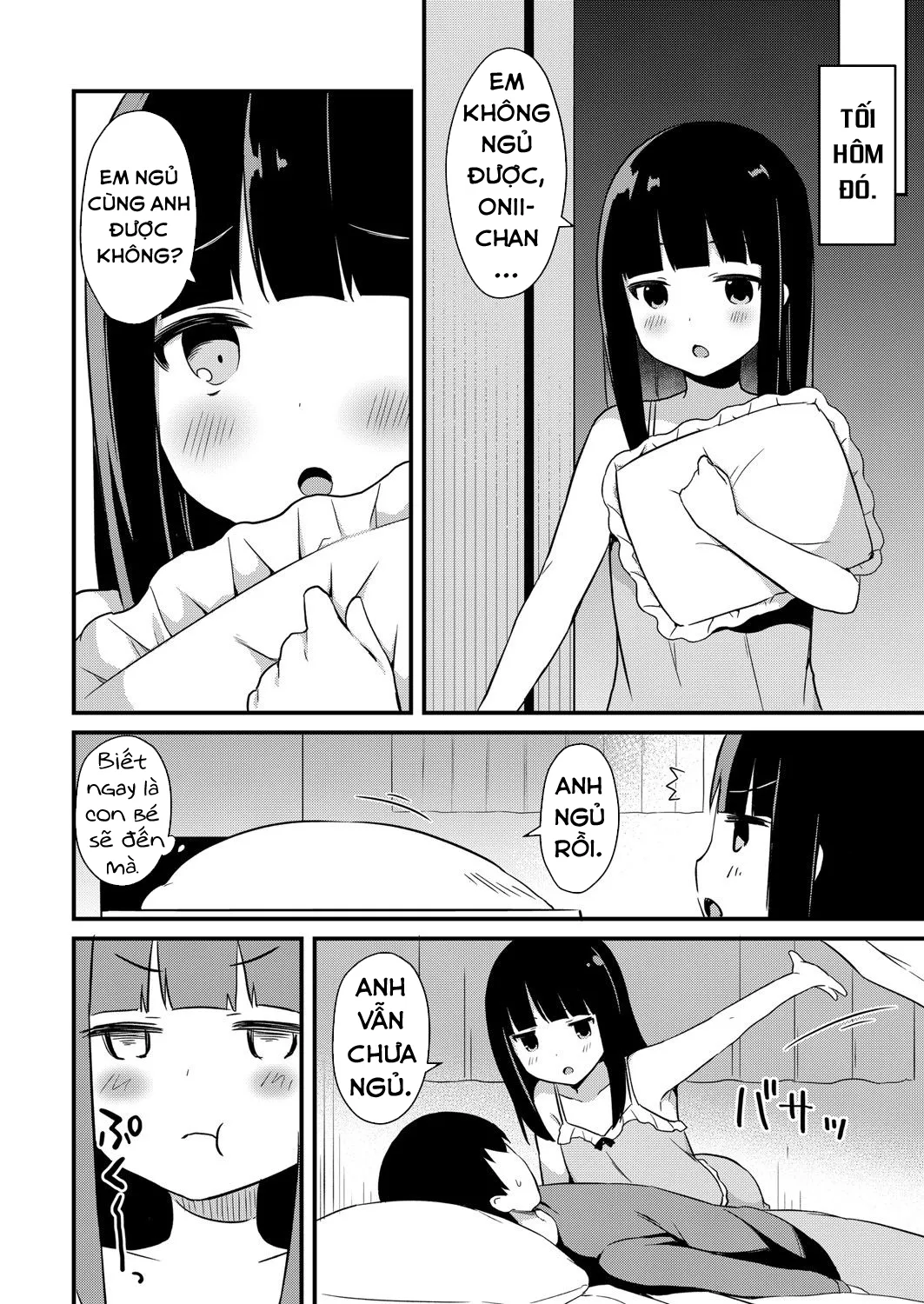 HentaiVN.net - Ảnh 12 - Sự cám dỗ của em gái nhỏ tôi [Yuuwaku・Imouto] - Chap 2: Chika và Onii-chan!
