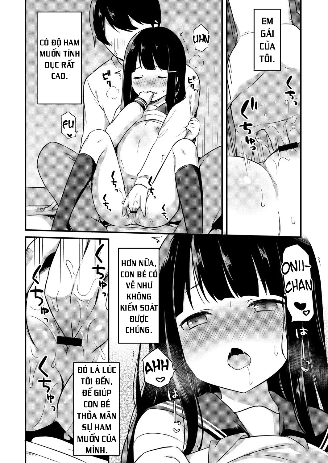HentaiVN.net - Ảnh 6 - Sự cám dỗ của em gái nhỏ tôi [Yuuwaku・Imouto] - Chap 2: Chika và Onii-chan!
