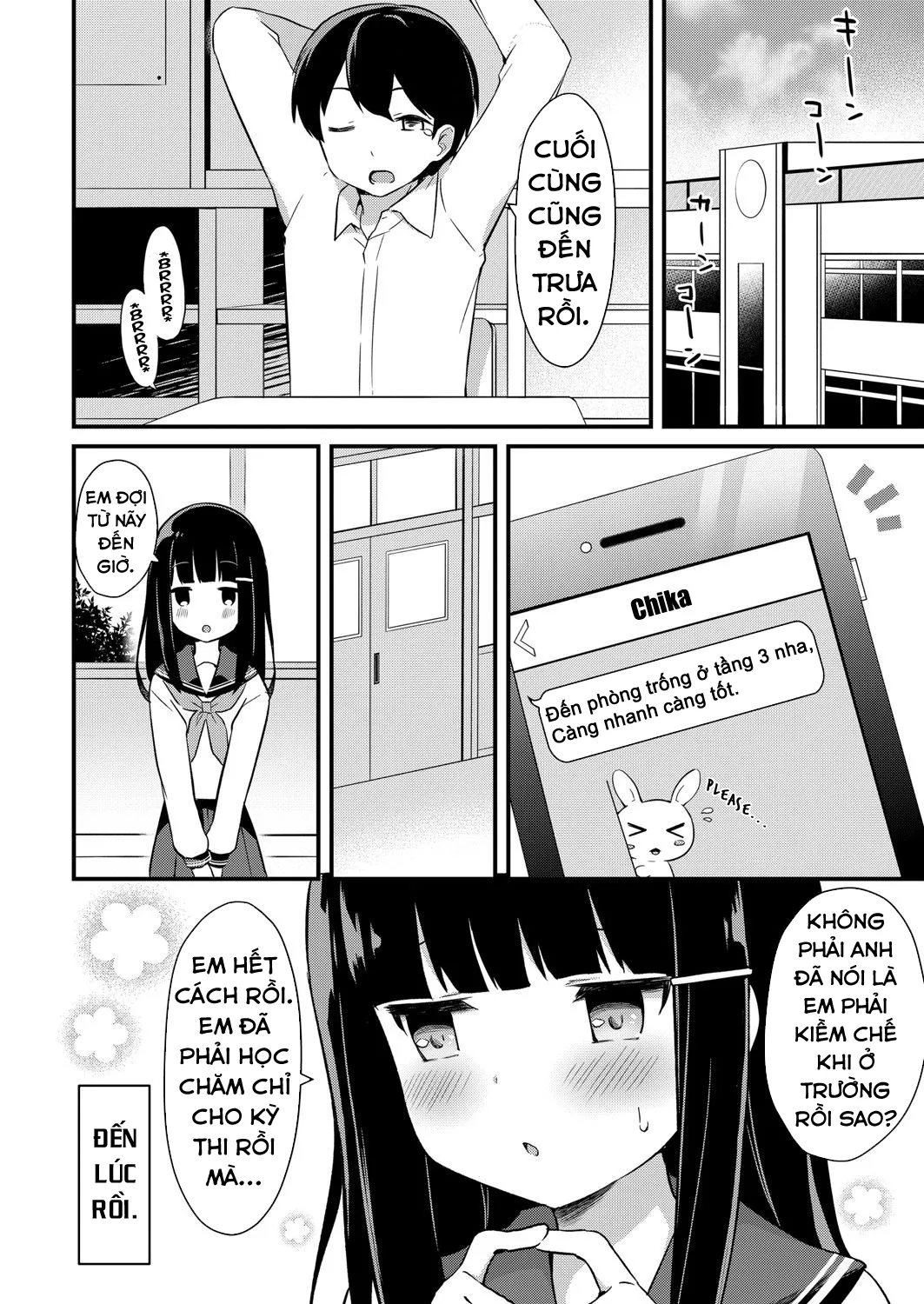 HentaiVN.net - Ảnh 8 - Sự cám dỗ của em gái nhỏ tôi [Yuuwaku・Imouto] - Chap 2: Chika và Onii-chan!