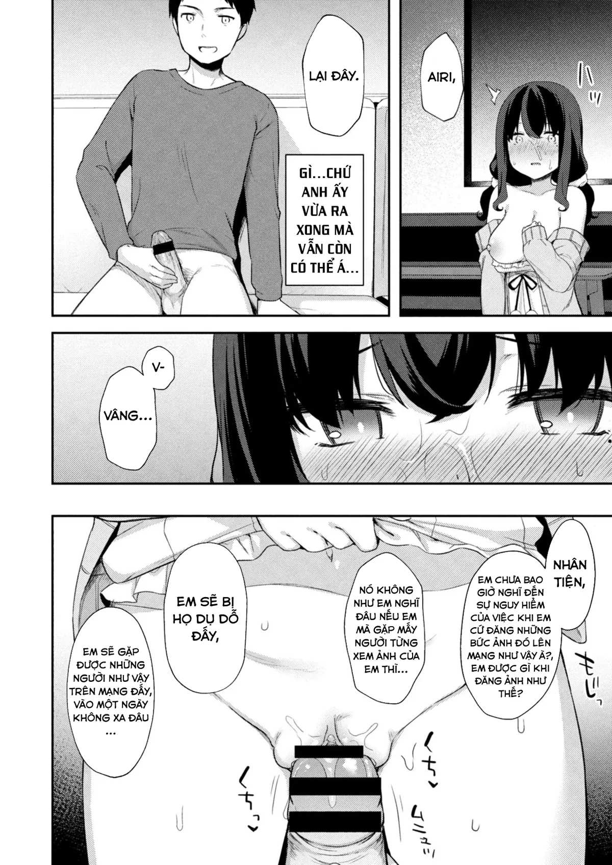 HentaiVN.net - Ảnh 10 - Sự cám dỗ của em gái nhỏ tôi [Yuuwaku・Imouto] - Chap 4: Airi và Onii-chan!